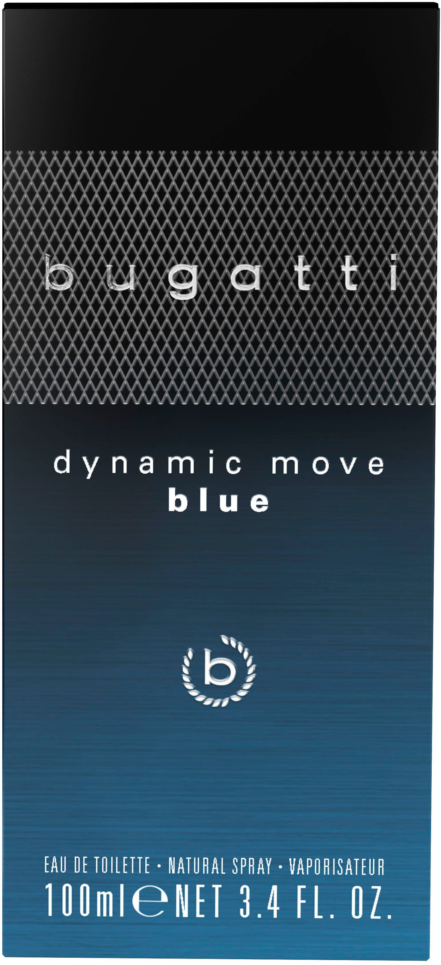 EdT Dynamic de bugatti 100ml Move Toilette Blue Eau
