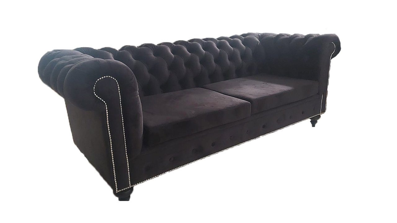 Sofa 3 Sessel Made (3-St., Europa Luxus Sitzer/Sessel), Sofagarnitur Chesterfield Sitzer/Sofa JVmoebel Sofort, 2 Couchen in Wohnzimmer-Set 3+2+1 Sofa