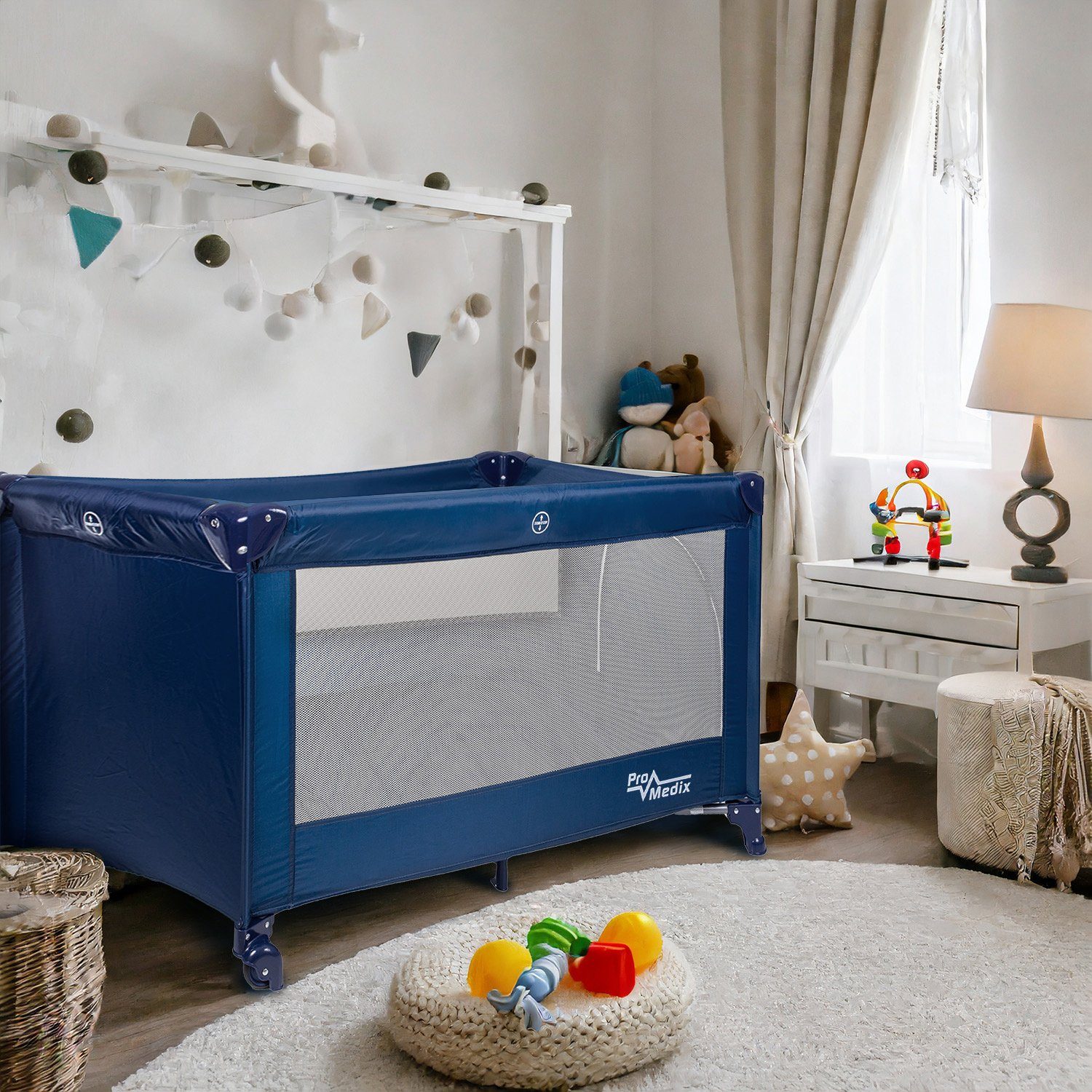 Promedix Baby-Reisebett PR-803, Reisebettchen Faltbar Laufstall günstig online kaufen