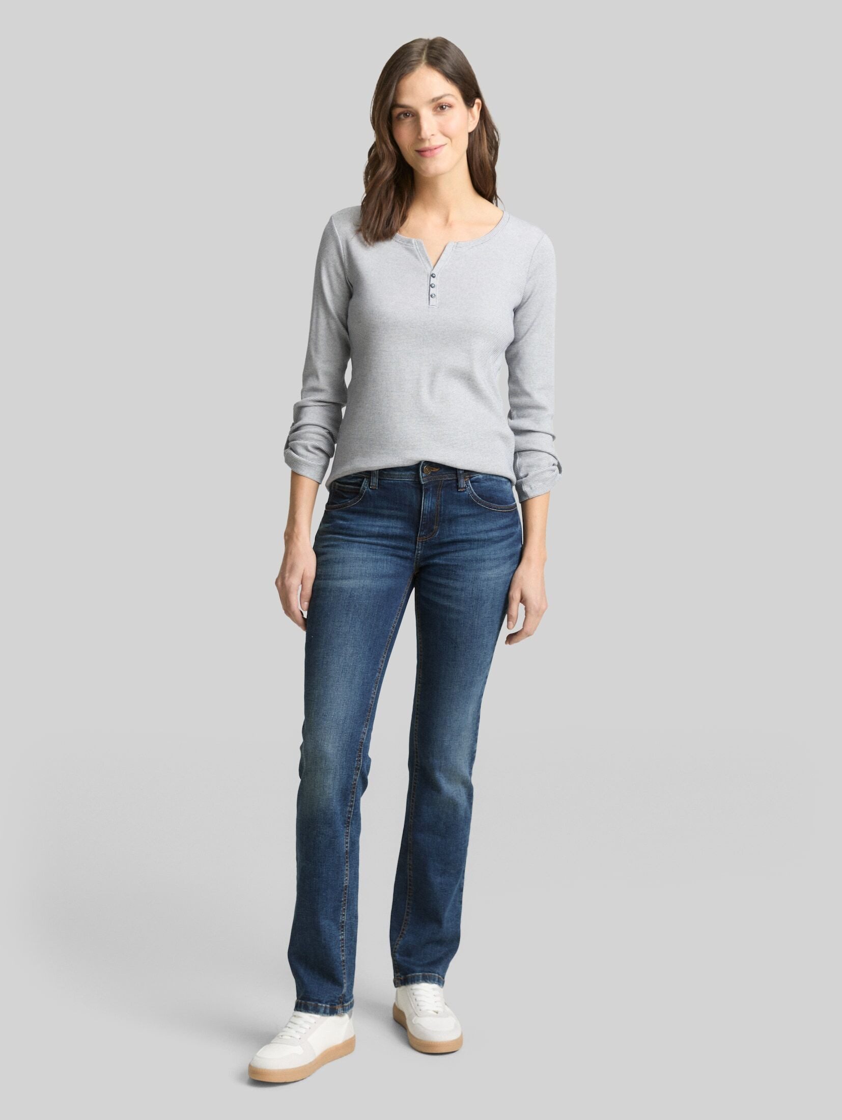 TOM TAILOR Straight-Jeans Jeanshosen TTALEXA STRAIGHT Jeans – Bild 2 von 5