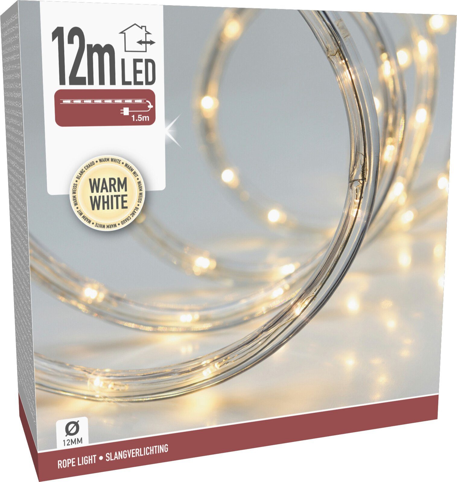 SELF LED´s Warmweiß LED-Lichterschlauch IP44 360 IMPORT AGENCIES Transparent XX120,