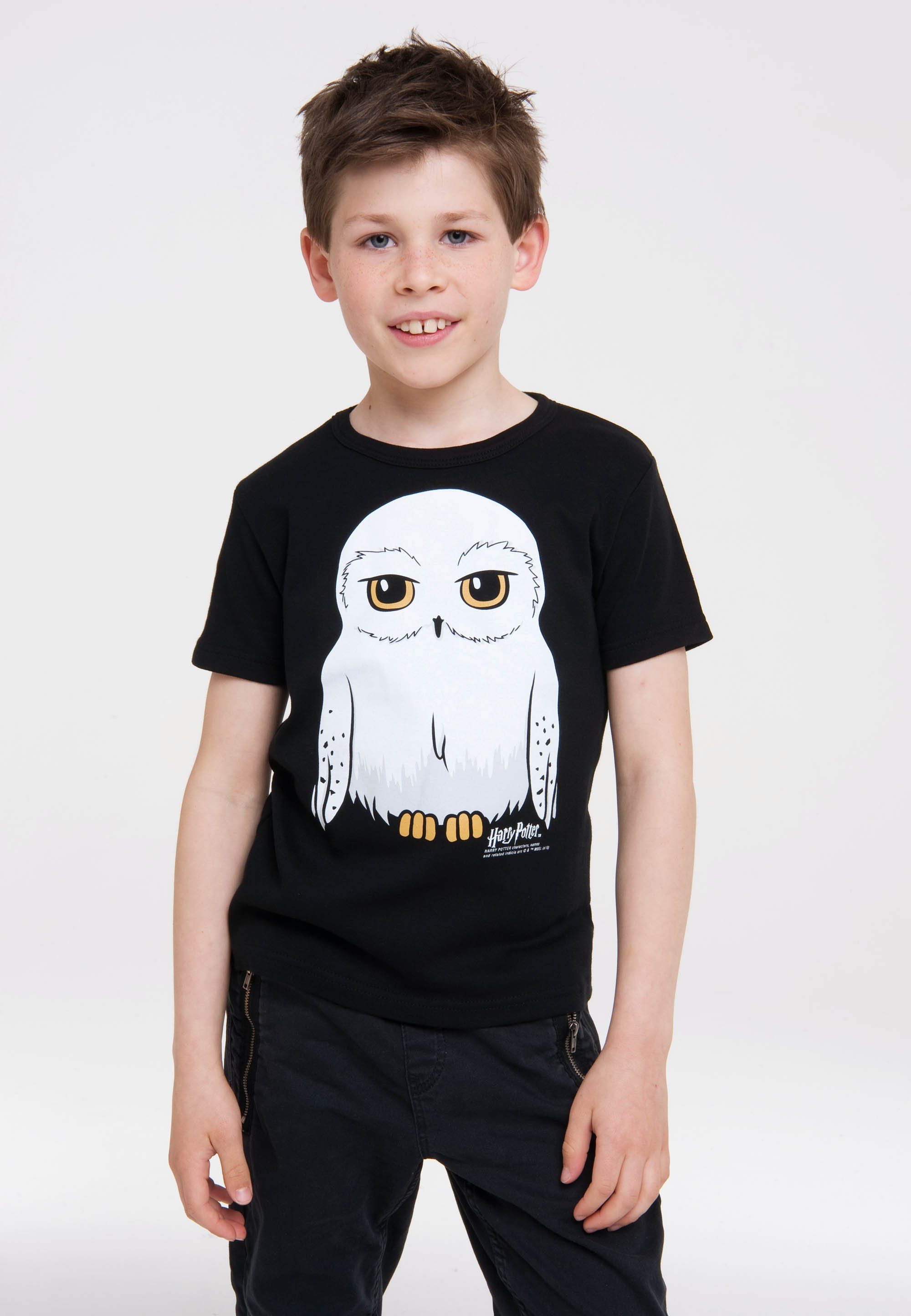 LOGOSHIRT T-Shirt Harry Potter - Hedwig mit Hedwig-Print