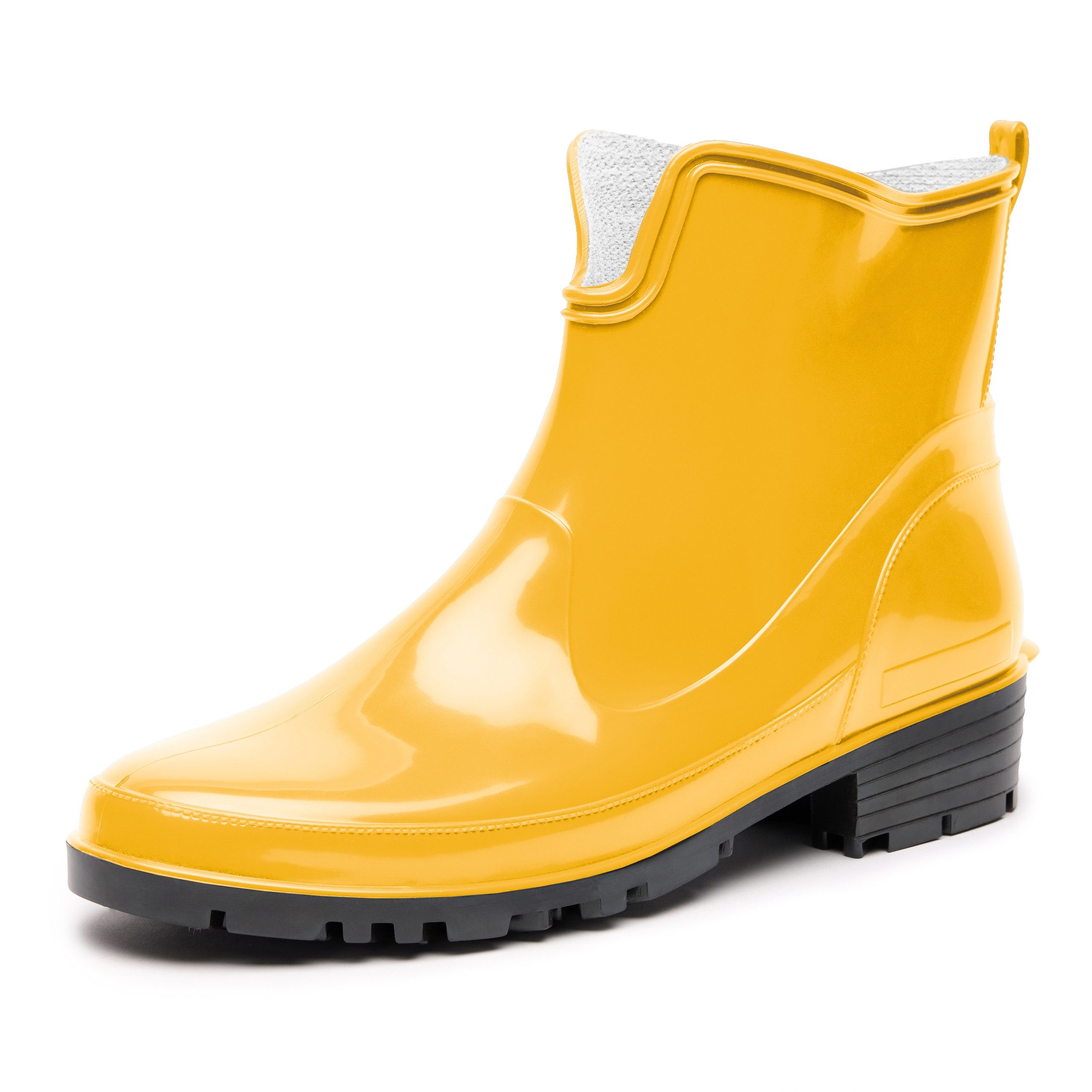 Ladeheid Gummistiefeletten LA-930 kurze Boots für Frauen Gummistiefel Damen wasserfest und bequem