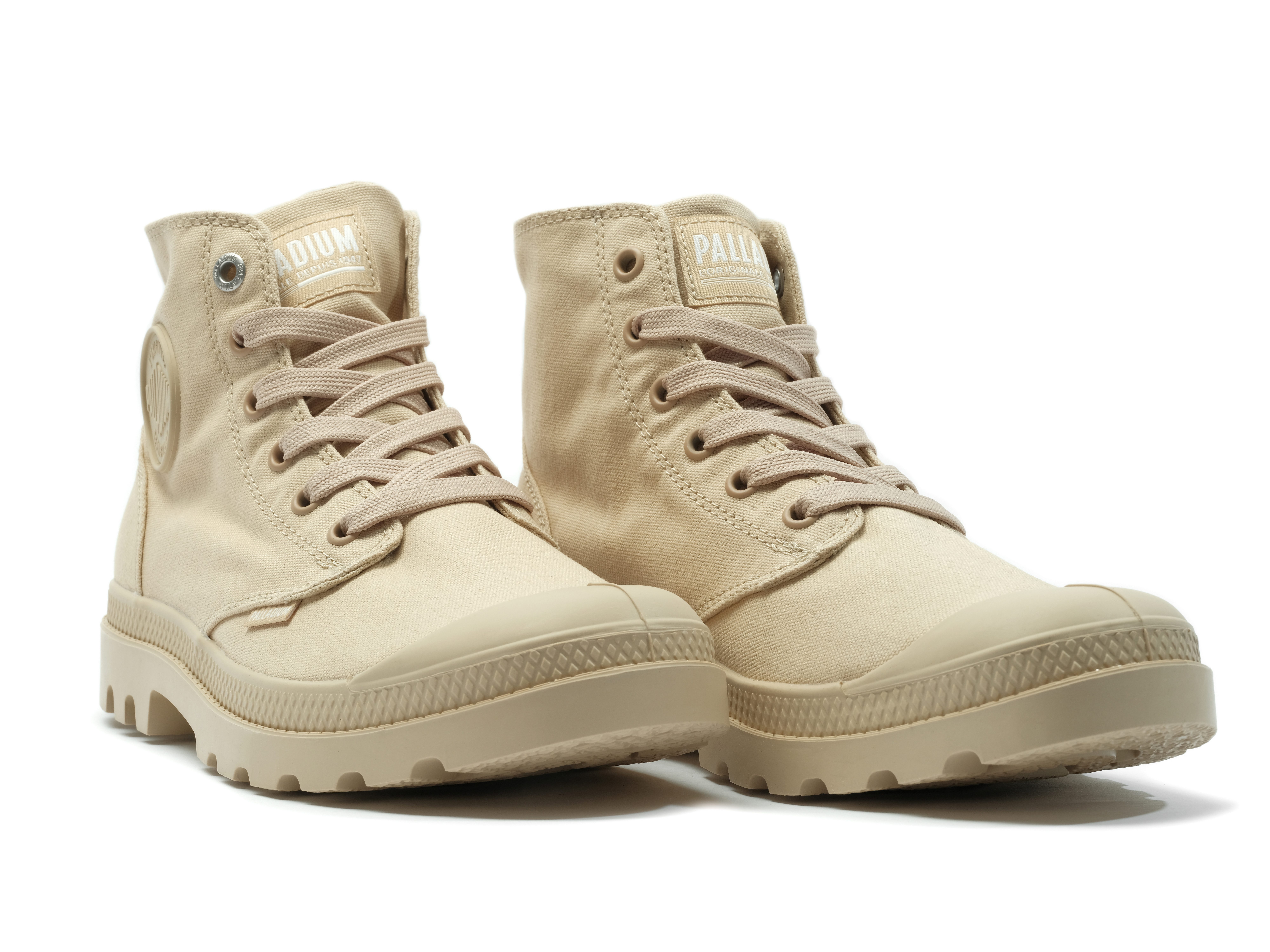 Palladium MONO CHROME Schnürboots Schnürstiefel, Schnürstiefelette aus Canv günstig online kaufen