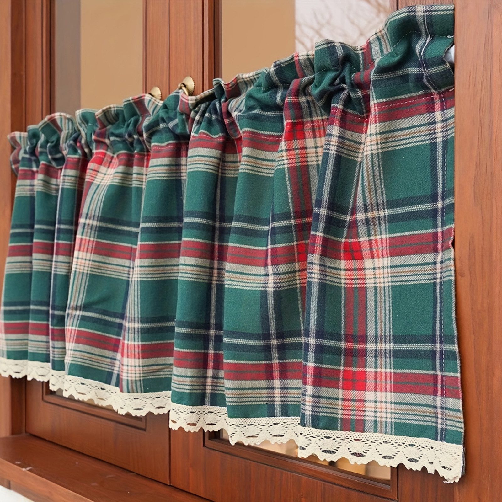 Qelus Gardine Bistrogardine Küche Plaid Kurze günstig online kaufen