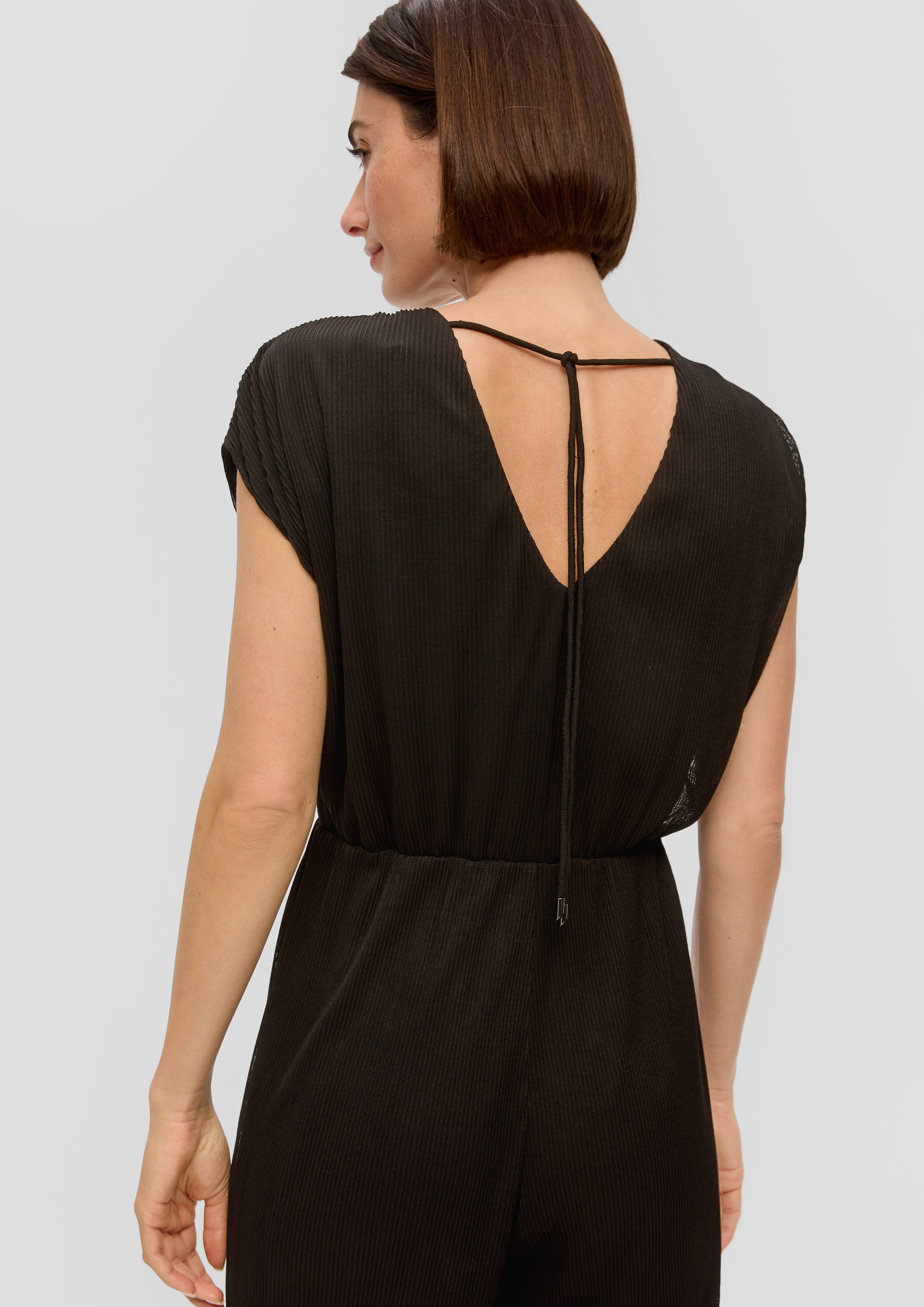 s.Oliver BLACK LABEL Overall Plissierter Jumpsuit günstig online kaufen