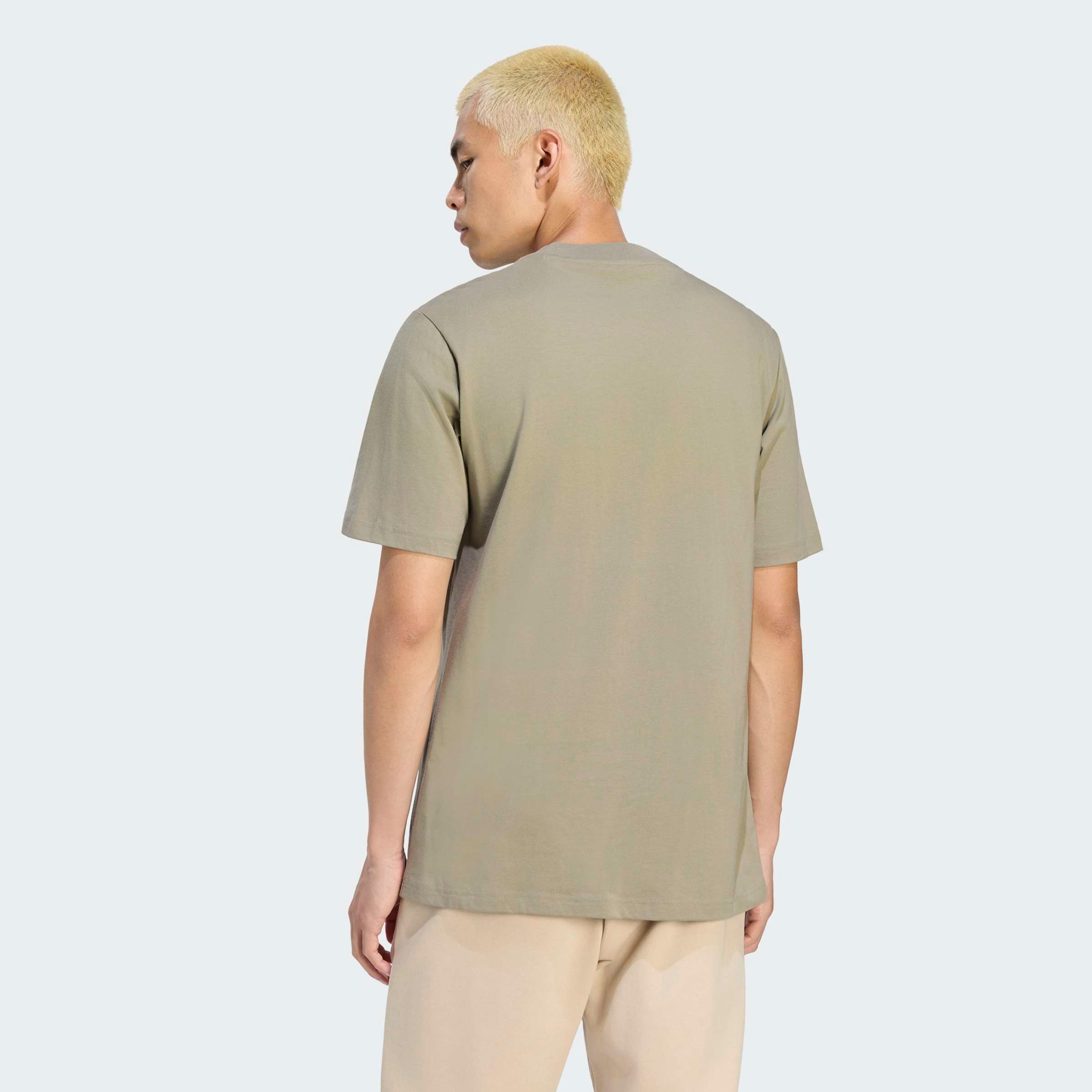 adidas Sportswear T-Shirt ESSENTIALS LINEAR SINGLE JERSEY überschnittene Schultern, Kurzarmdesign, aus Baumwolljersey – Bild 3 von 5