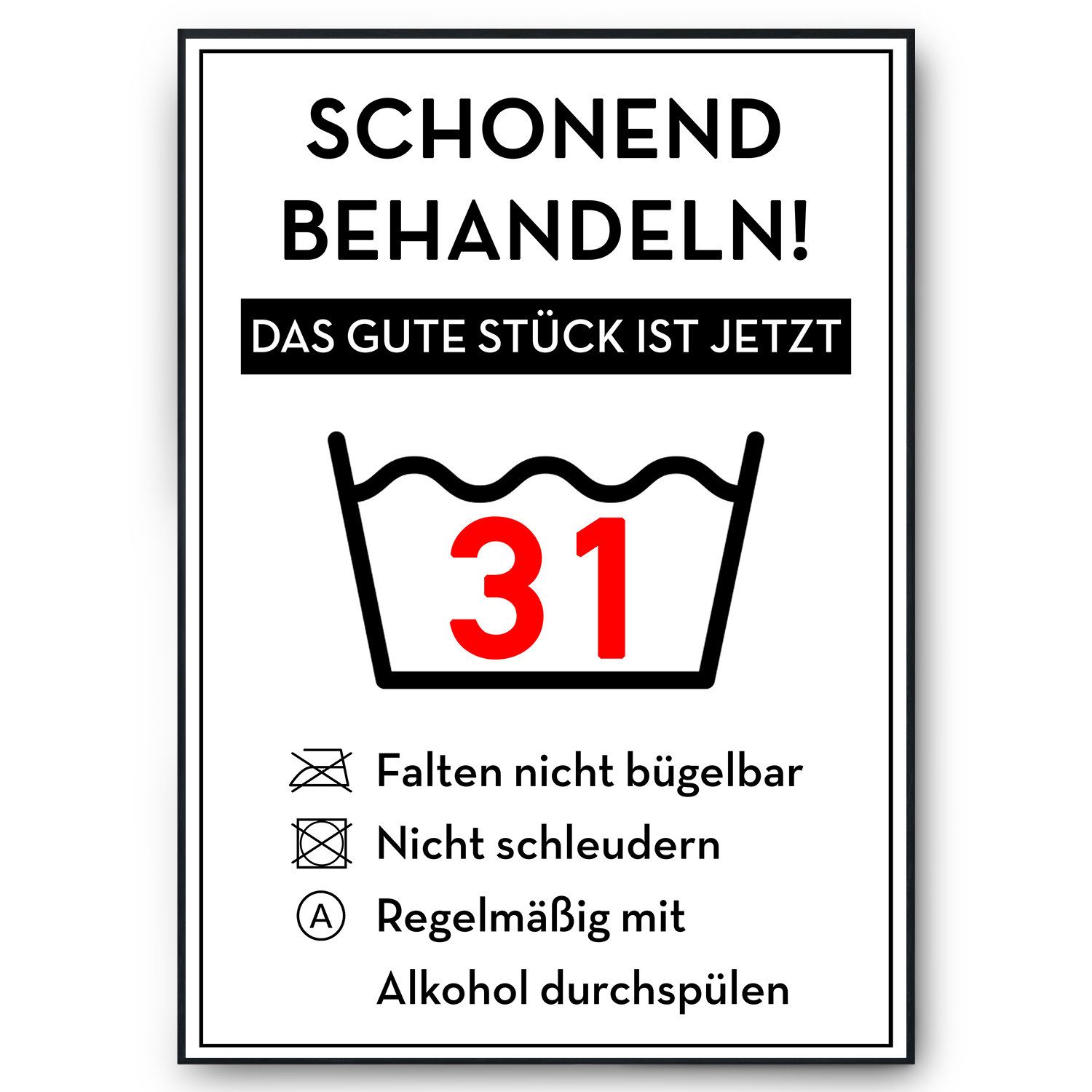 Tigerlino Poster Geburtstag Geschenk Urkunde Lustig günstig online kaufen
