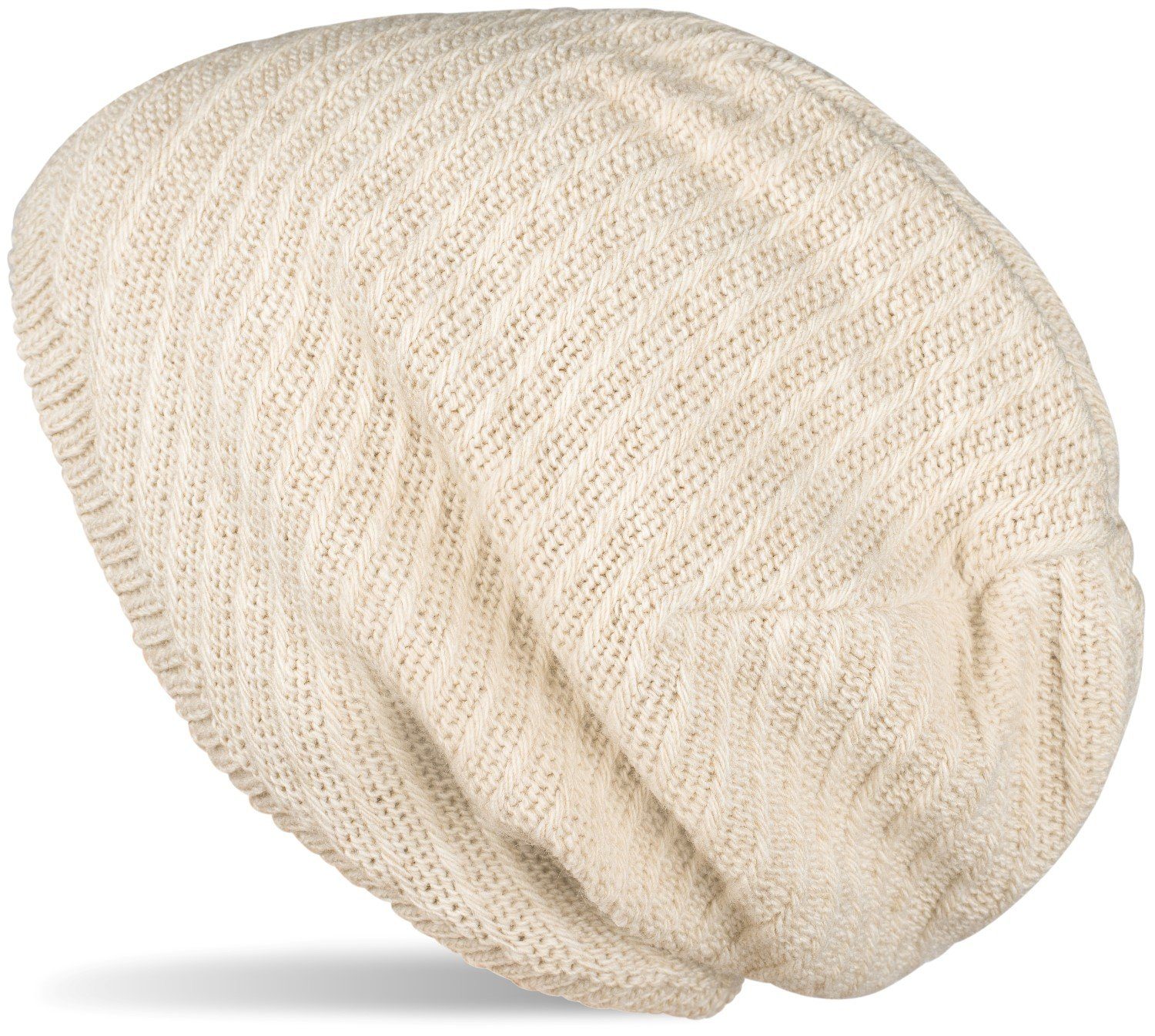 styleBREAKER Strickmütze Strick Beanie Mütze mit Thermo-Fleece (1-St)