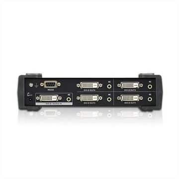 Aten VS174 DVI Dual Link Video-/Audiosplitter, 4fach Audio- & Video-Adapter