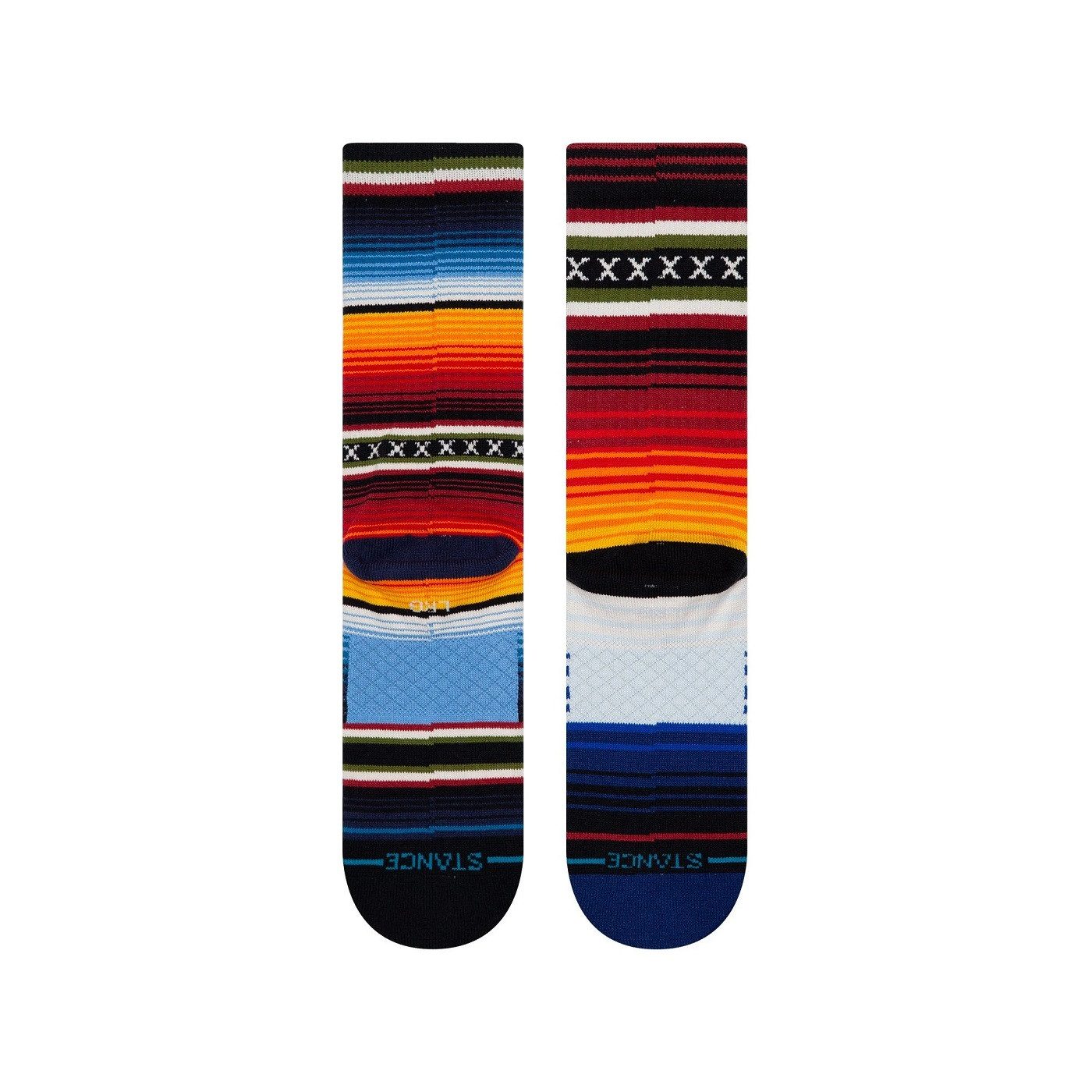Stance Socken Tagessocke Crew Curren Staple rot/bunt - 1 Paar günstig online kaufen