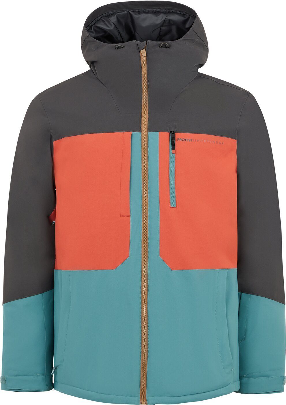 Protest Anorak PRTPOMANO snowjacket Herren Wintersport-JackeAtlantic Green