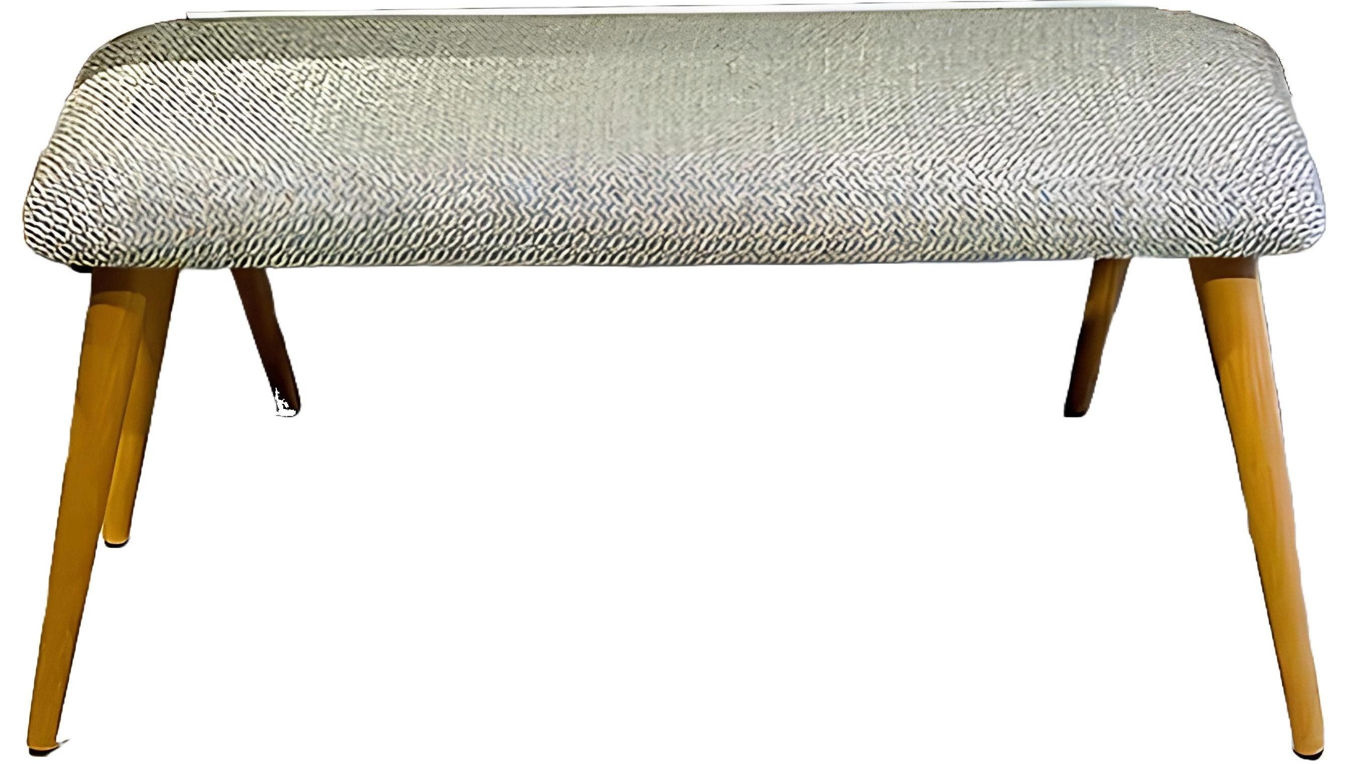 Xlmoebel Sitzbank Polsterbank für das Esszimmer in Grau aus Holz (Bank), Hergestellt in Europa