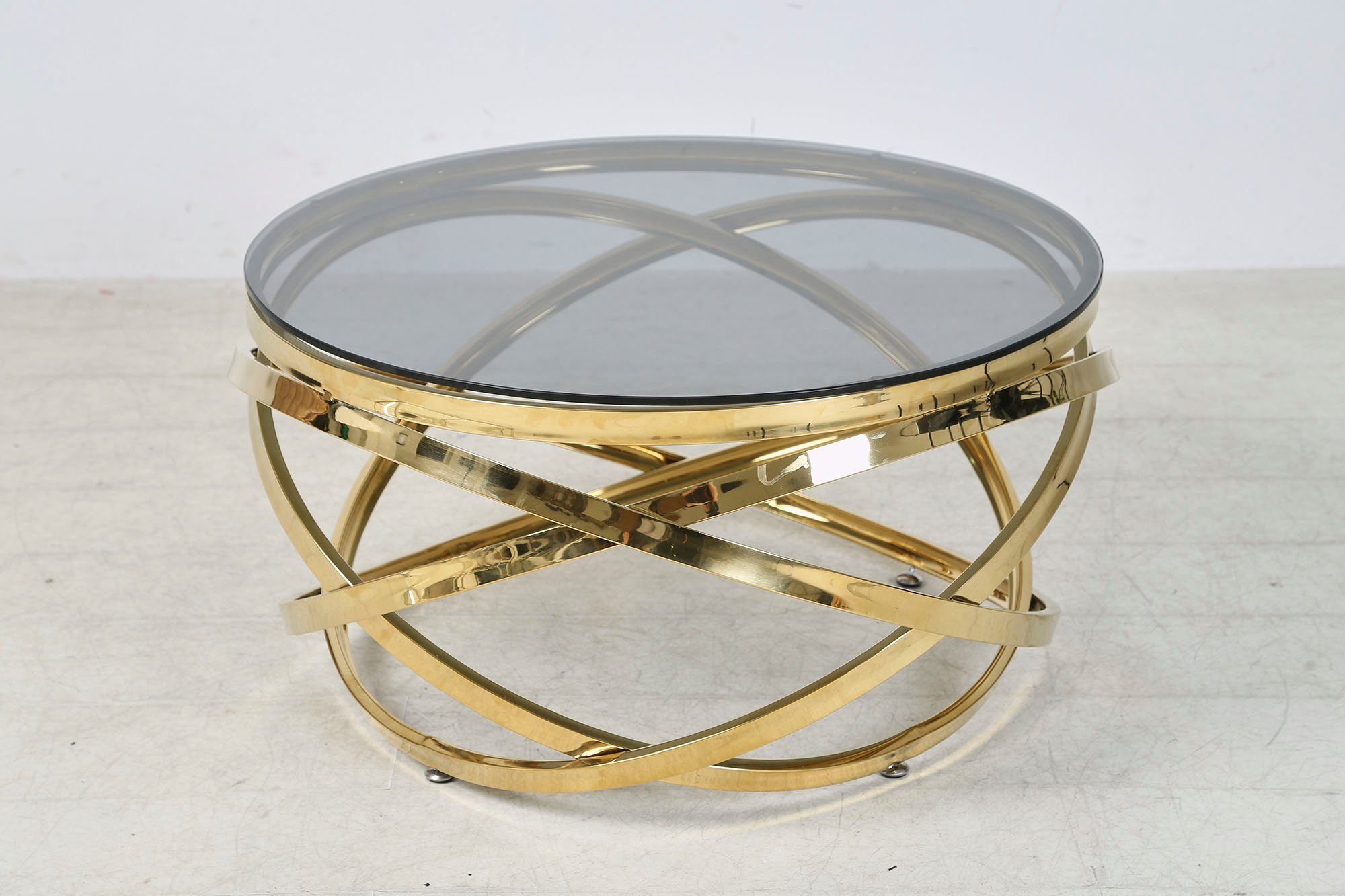 SalesFever Couchtisch mit Design-Gestell in Stainless Steel für stilvolles günstig online kaufen