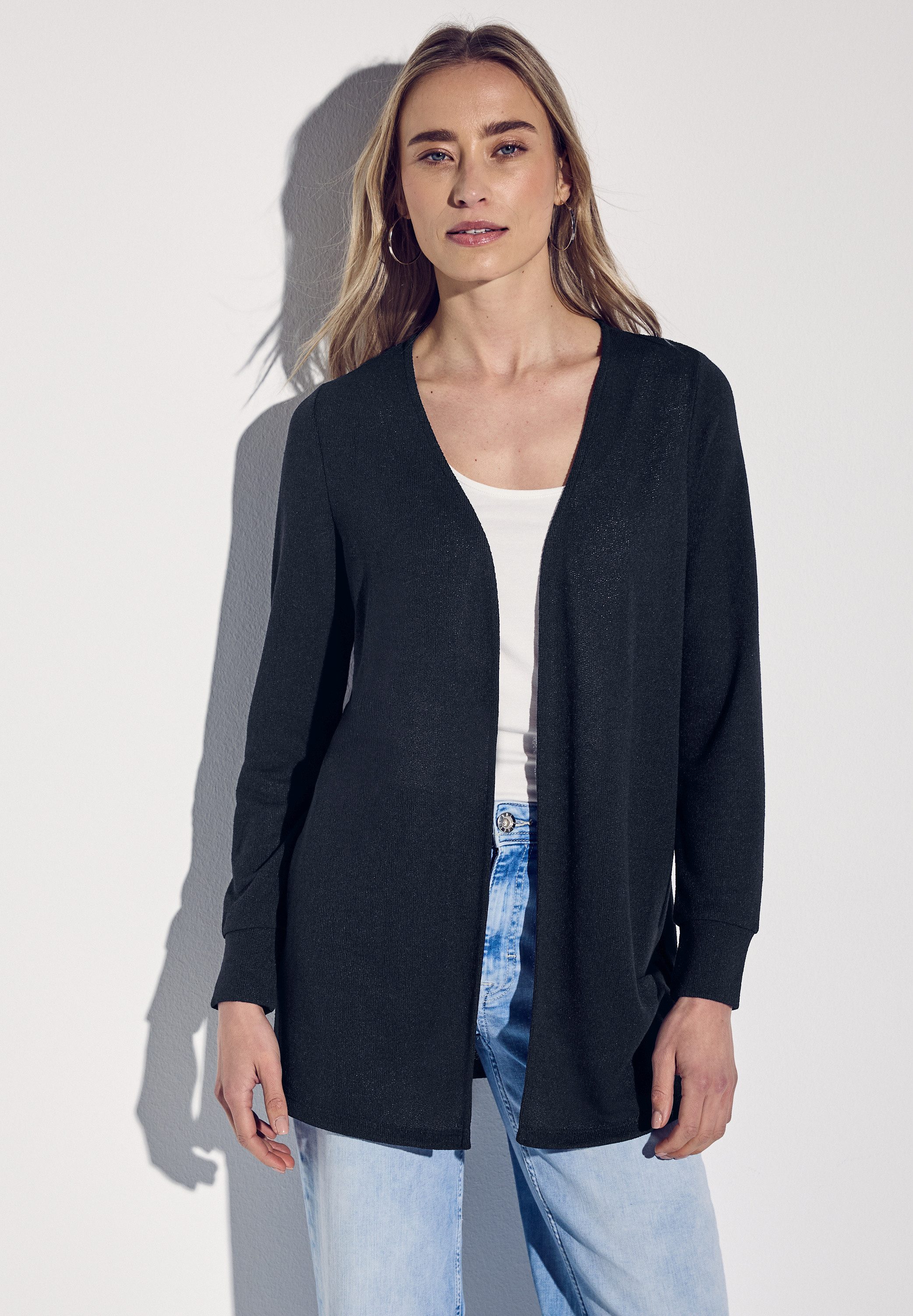 STREET ONE Cardigan aus softem Materialmix