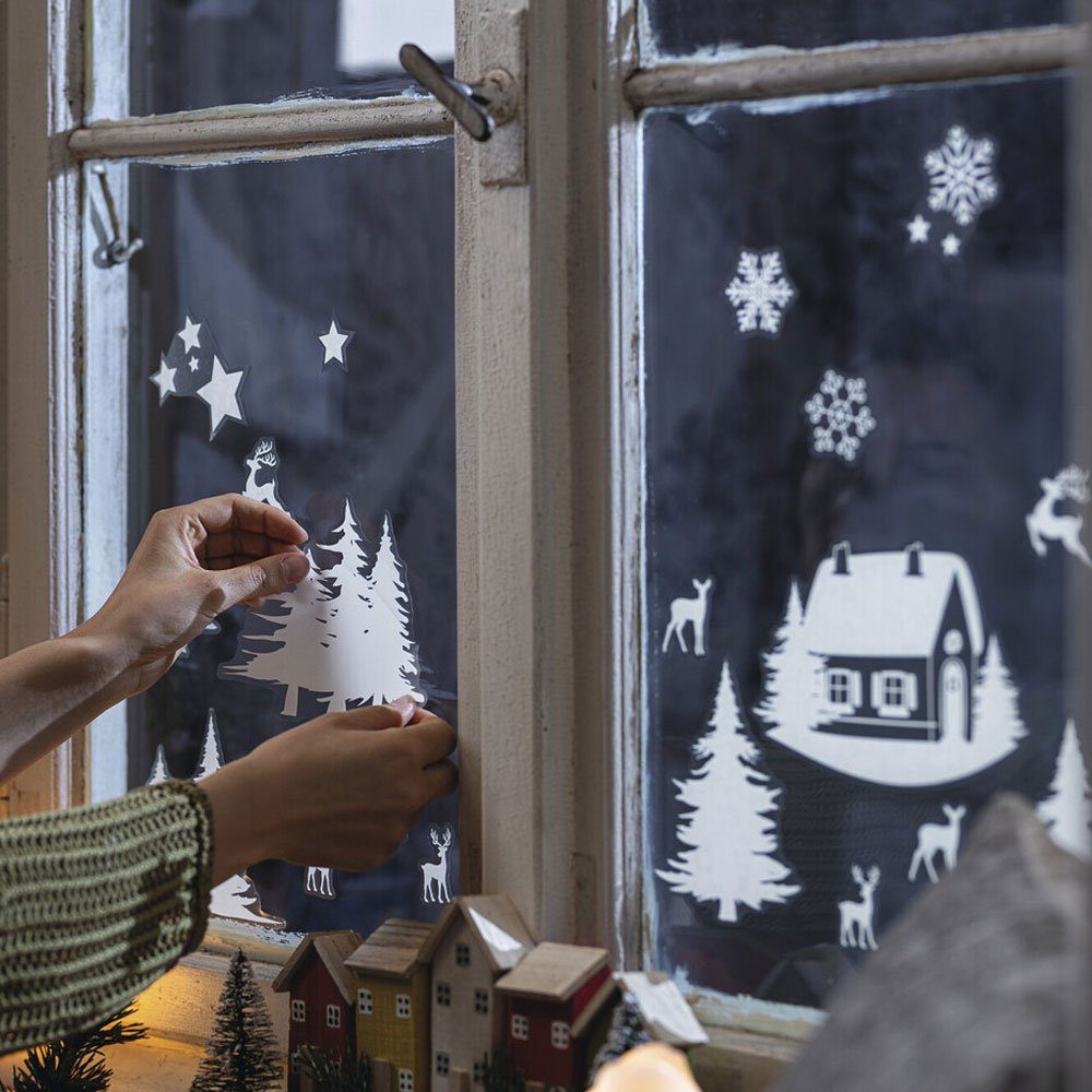 Home-trends24.de Fenstersticker Fenstersticker Weihnachten Winter Kinder De günstig online kaufen