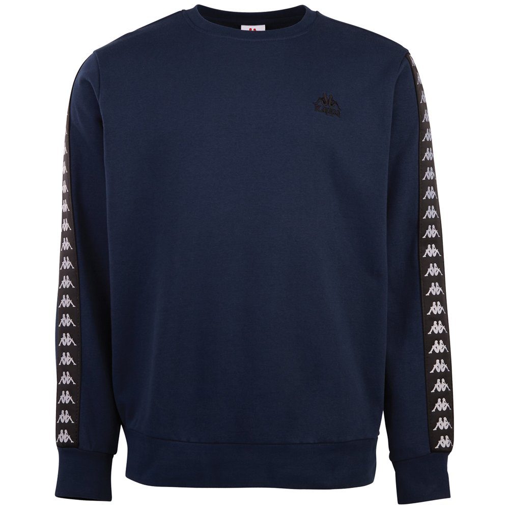 Kappa Sweater mit hochwertigem Jacquard Logoband an den Ärmeln dress blues