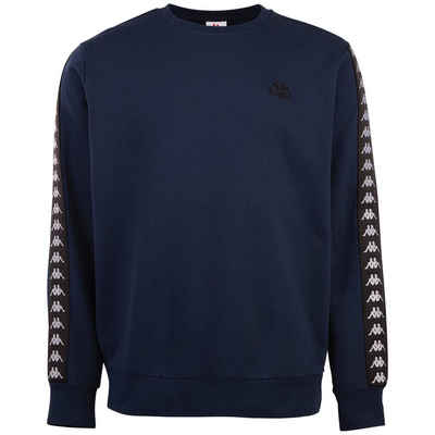 Kappa Sweater mit hochwertigem Jacquard Logoband an den Ärmeln