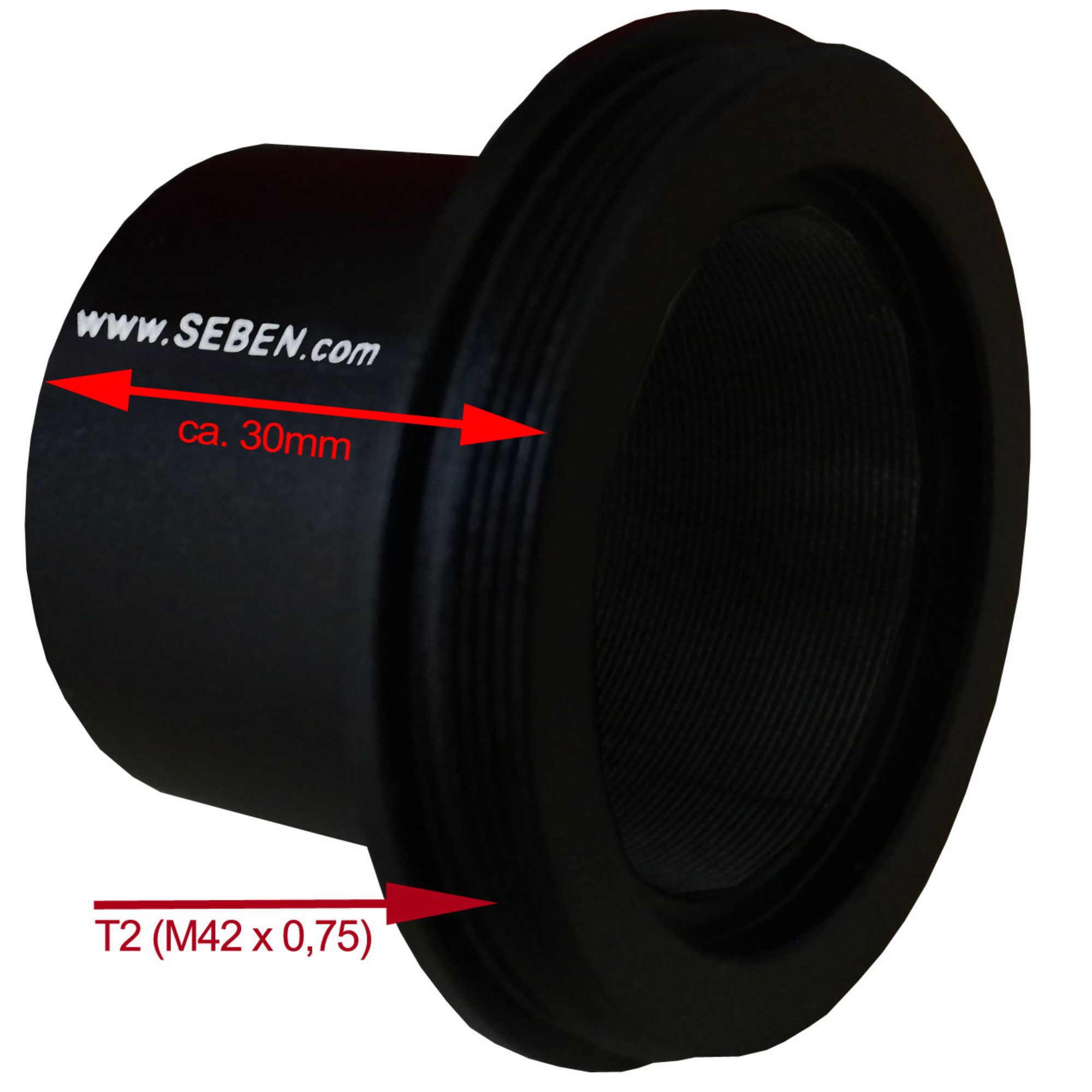 Seben Teleskop Seben Kamera-Adapter T2 Kamera-Teleskop-Adapter 1,25'' DKA3