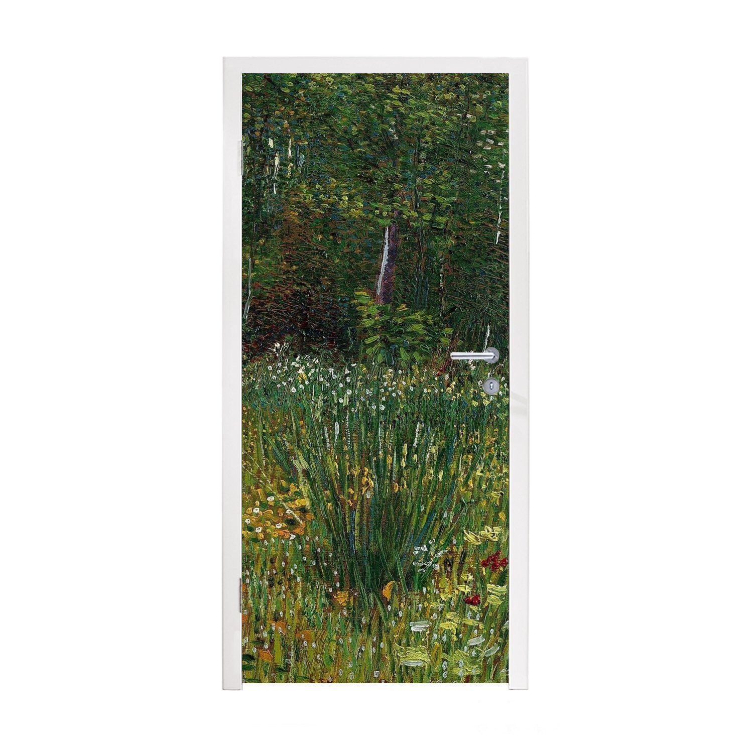 MuchoWow Türtapete Asnières - Vincent van Gogh, Matt, bedruckt, (1 St), Fototapete für Tür, Türaufkleber, 75x205 cm