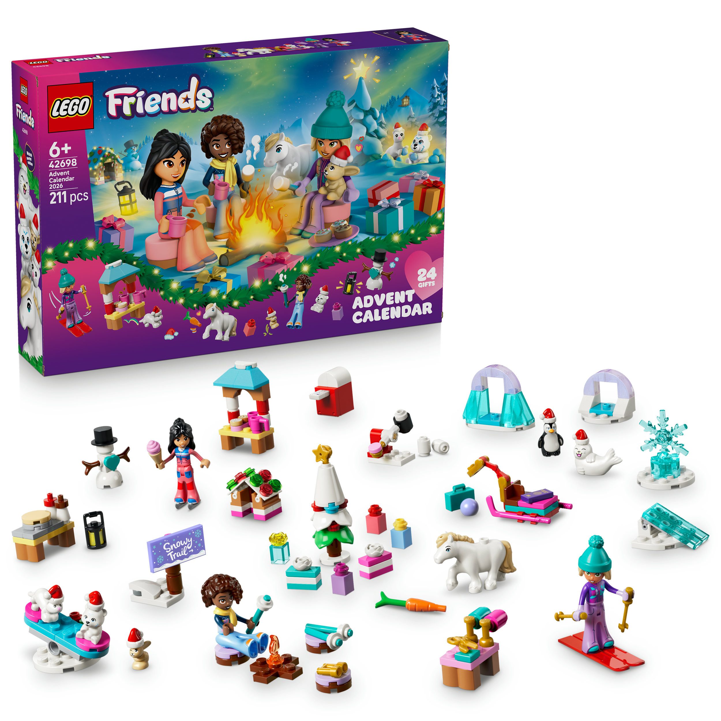 LEGO® Spielzeug-Adventskalender Adventskalender 2026 (42698), LEGO Friends (211-tlg), Made in Europe