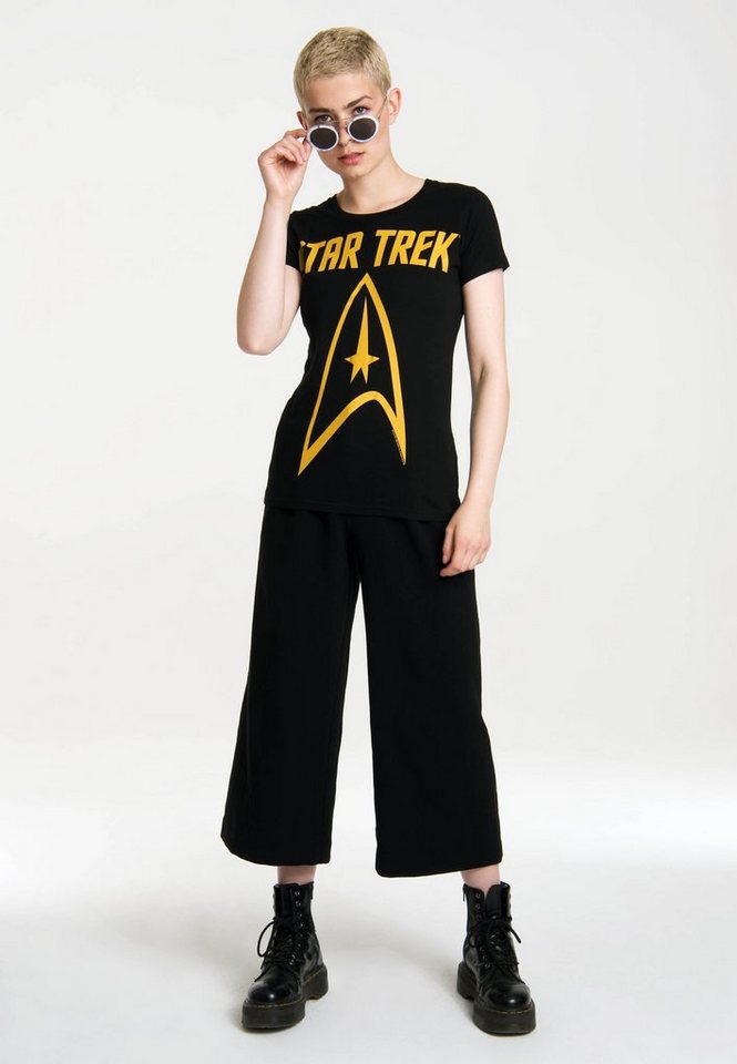 LOGOSHIRT T-Shirt Star Trek Logo mit Star Trek-Logo, Cooles T-Shirt mit  Star Trek-Logo von der Marke Logoshirt