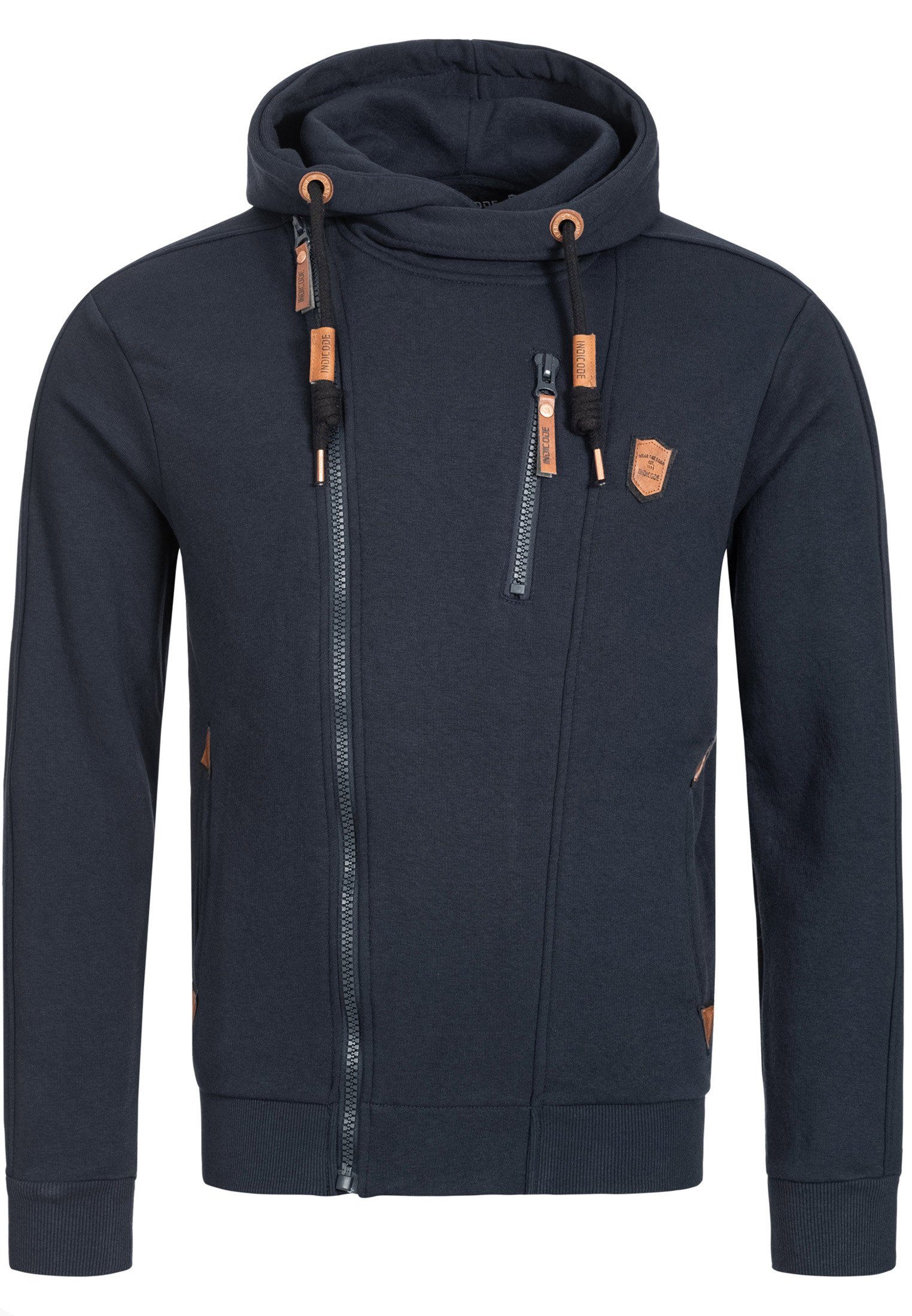 Indicode Kapuzensweatjacke Herren Elm Hoodie Sweatjacke Herrenjacke günstig online kaufen