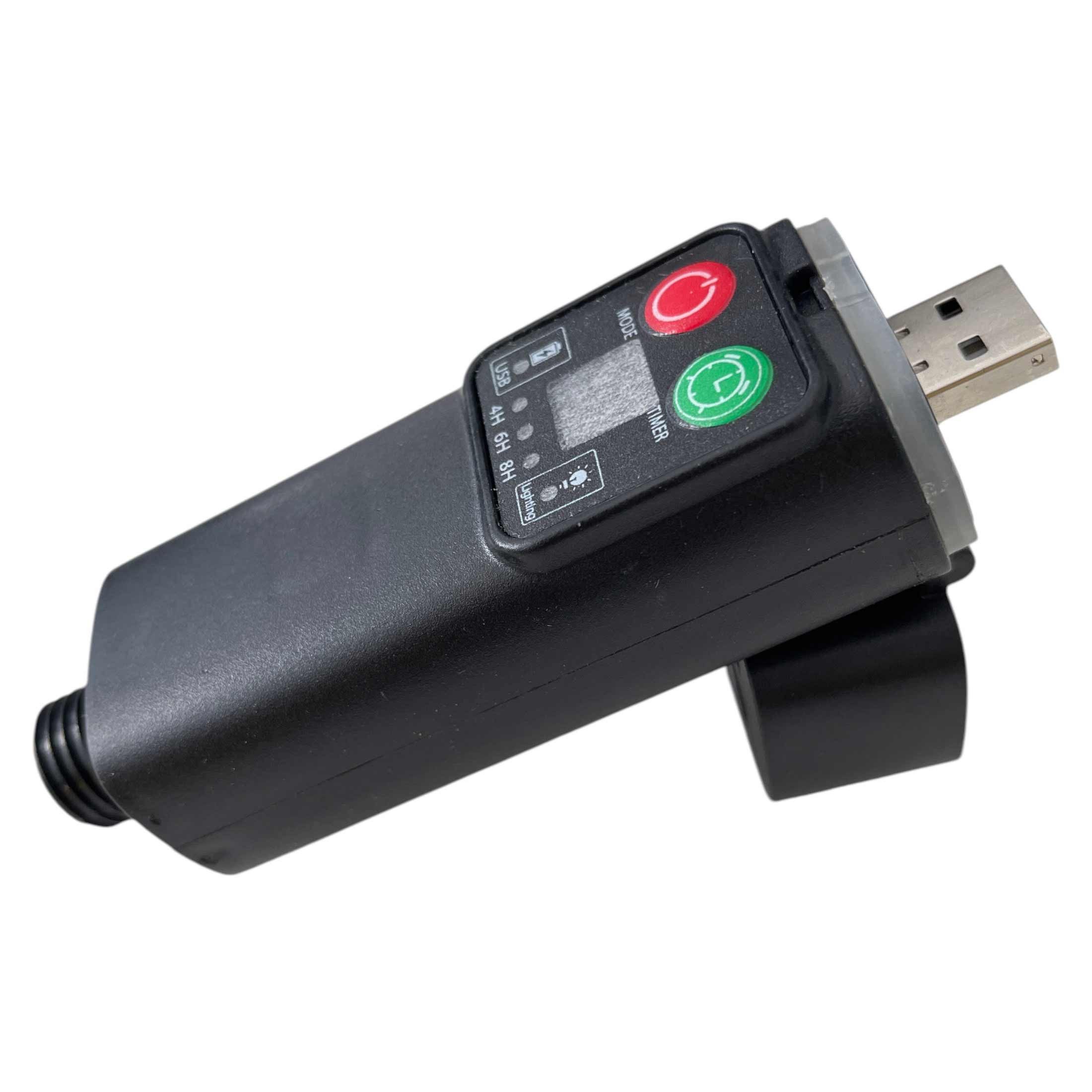 F-H-S International LED-Lichterkette, Powerbank Camping 9,9m warmweiß Fernbed. 8 Funktionen Timer
