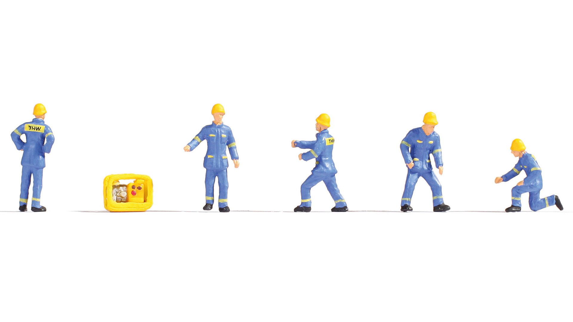 NOCH Dekofigur NOCH H0 Figuren THW Technisches Hilfswerk, handbem