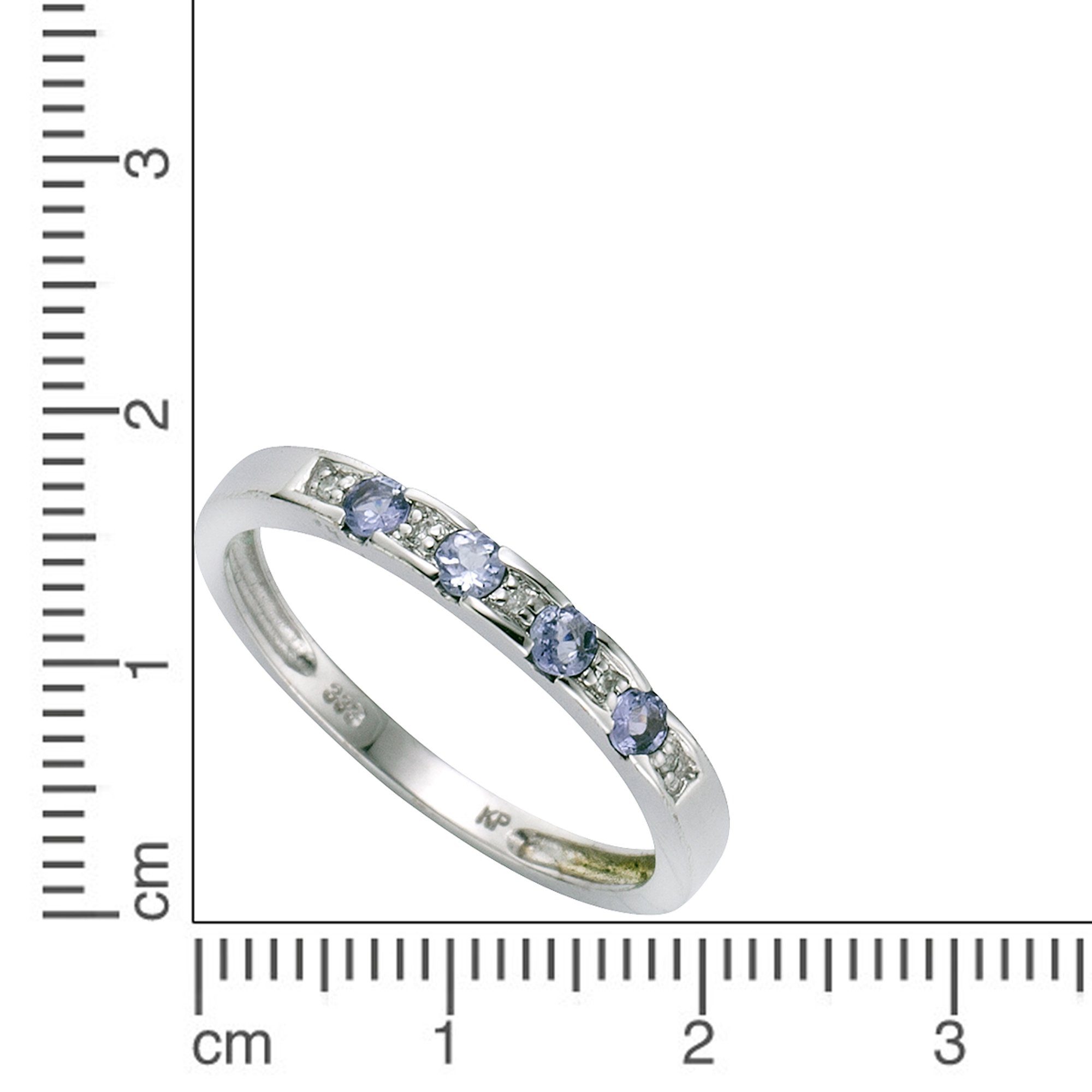 Diamonds by Tansanit 0,025ct. Fingerring 333/- Diamant Ellen Weißgold K