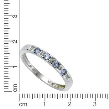 Diamonds by Ellen K. Fingerring 333/- Weißgold Tansanit Diamant 0,025ct.