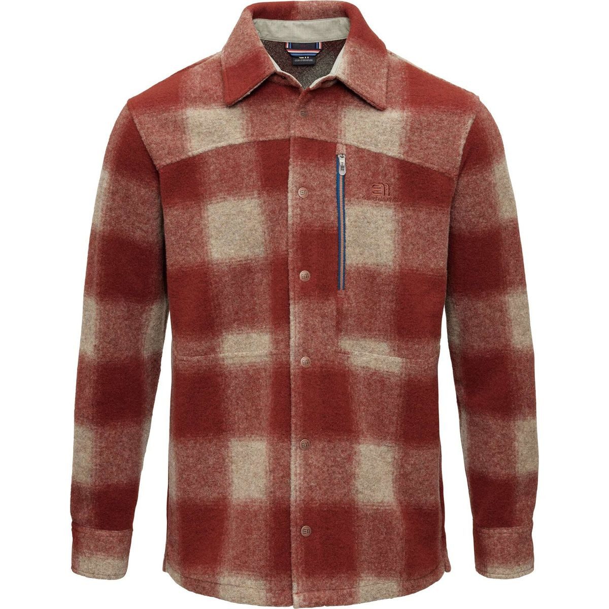 Elevenate Outdoorbluse U Glisse Wool Shirt Vielseitiges, stilvolles Shirt aus italienischem Woll/PES-Mix, ideal