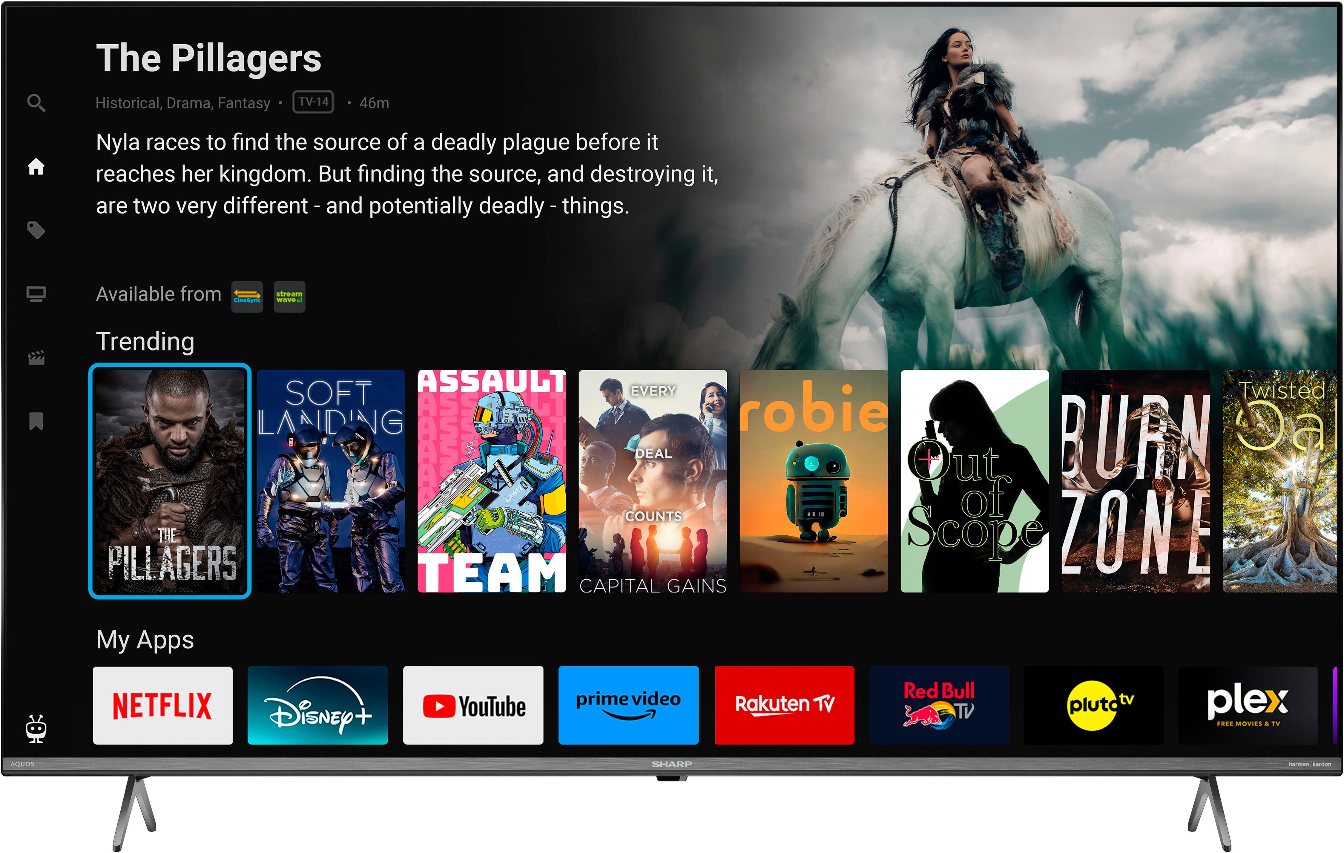 Sharp 4T-C50GMx QLED-Fernseher (126 cm/50 Zoll, 4K Ultra HD, Smart-TV, 3.840 x 2.160 px Auflösung)