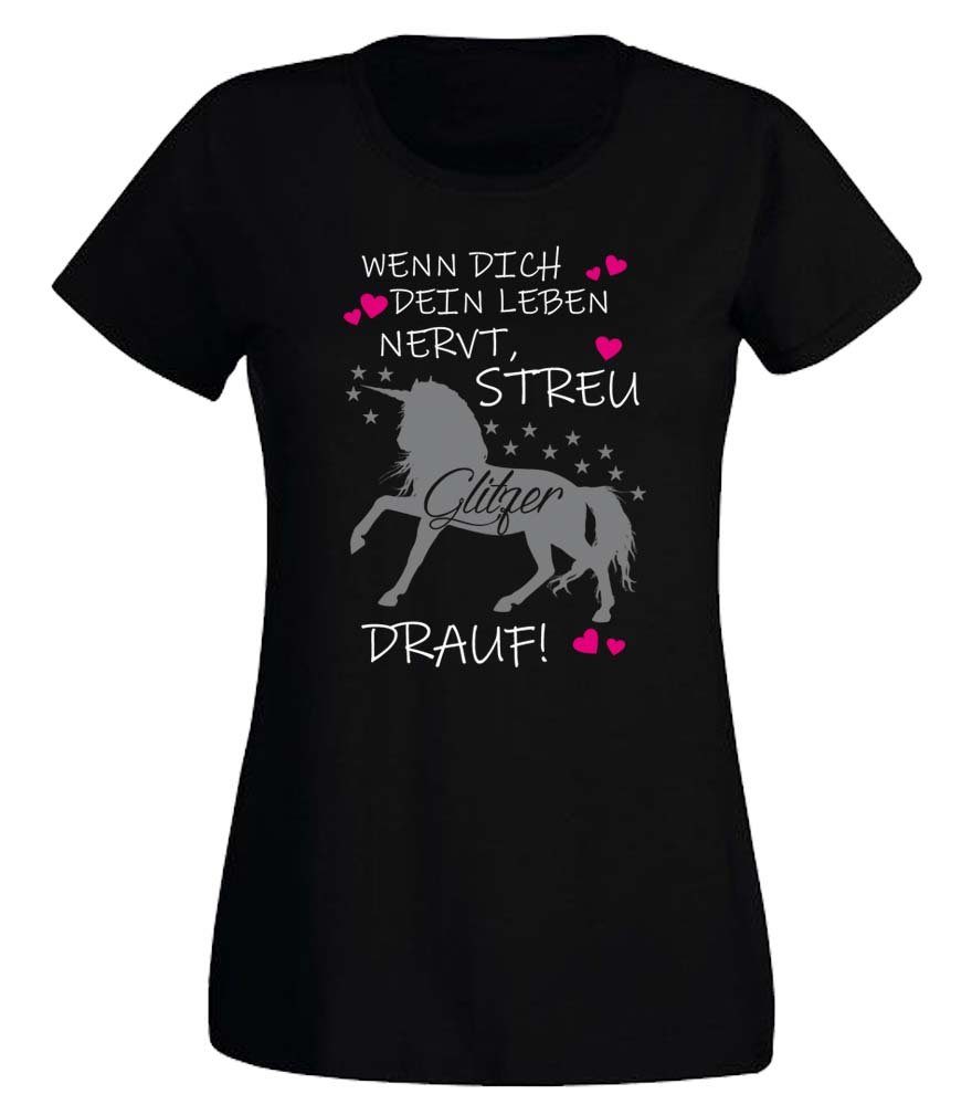 G-graphics T-Shirt Damen T-Shirt - Wenn günstig online kaufen