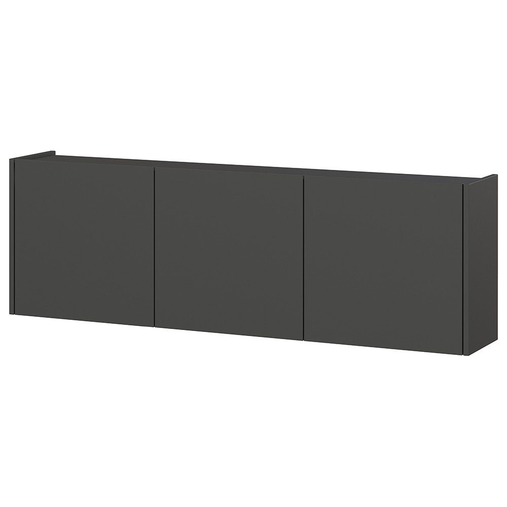 Lomadox Sideboard PAALI-01, in graphit, grifflos, hängend, 138 cm breit