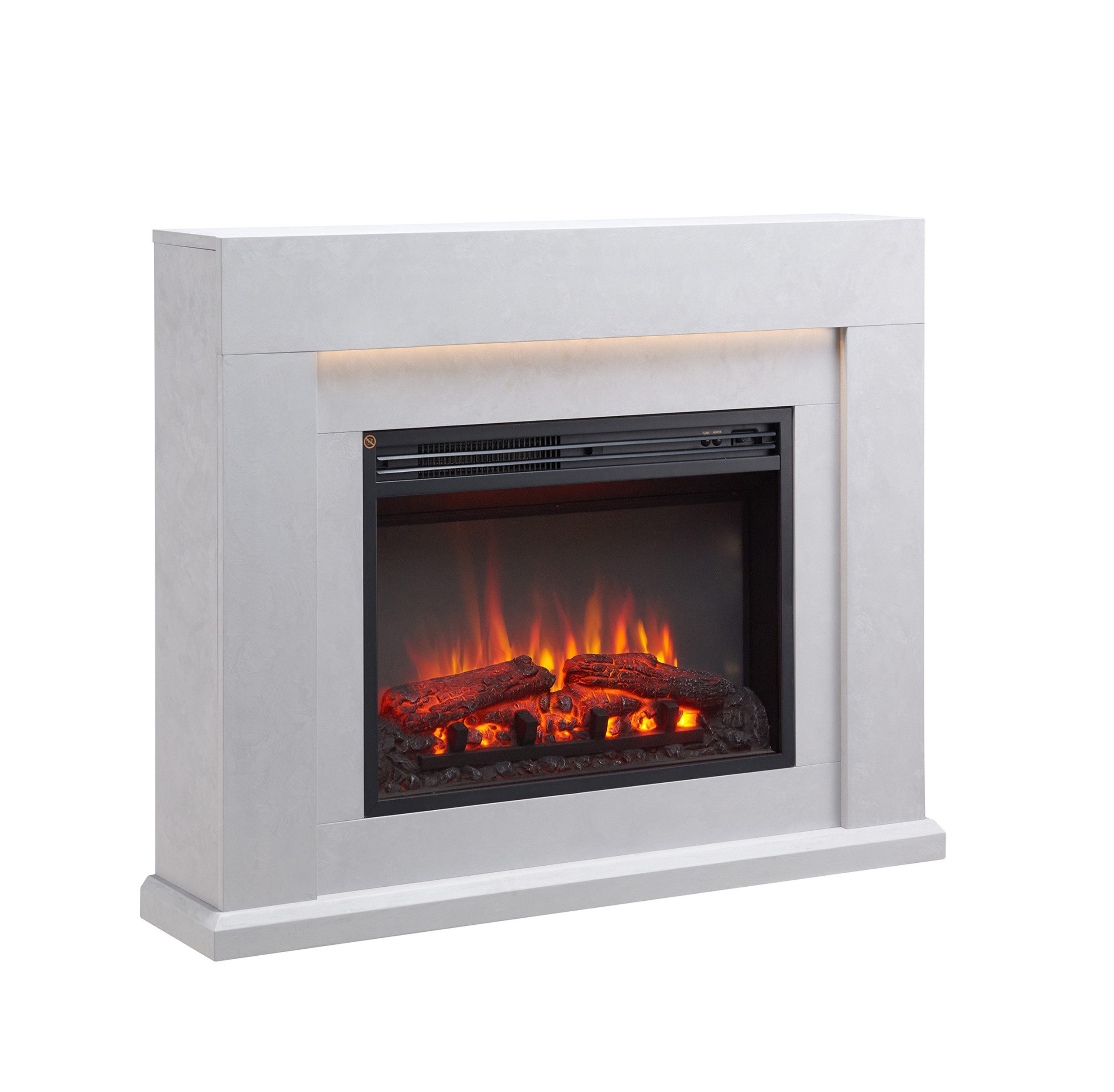 Balderia Elektrokamin Apollon, Standkamin, 3D Flammeneffekt, Heizleistung 1–2 kW, LED-Beleuchtung