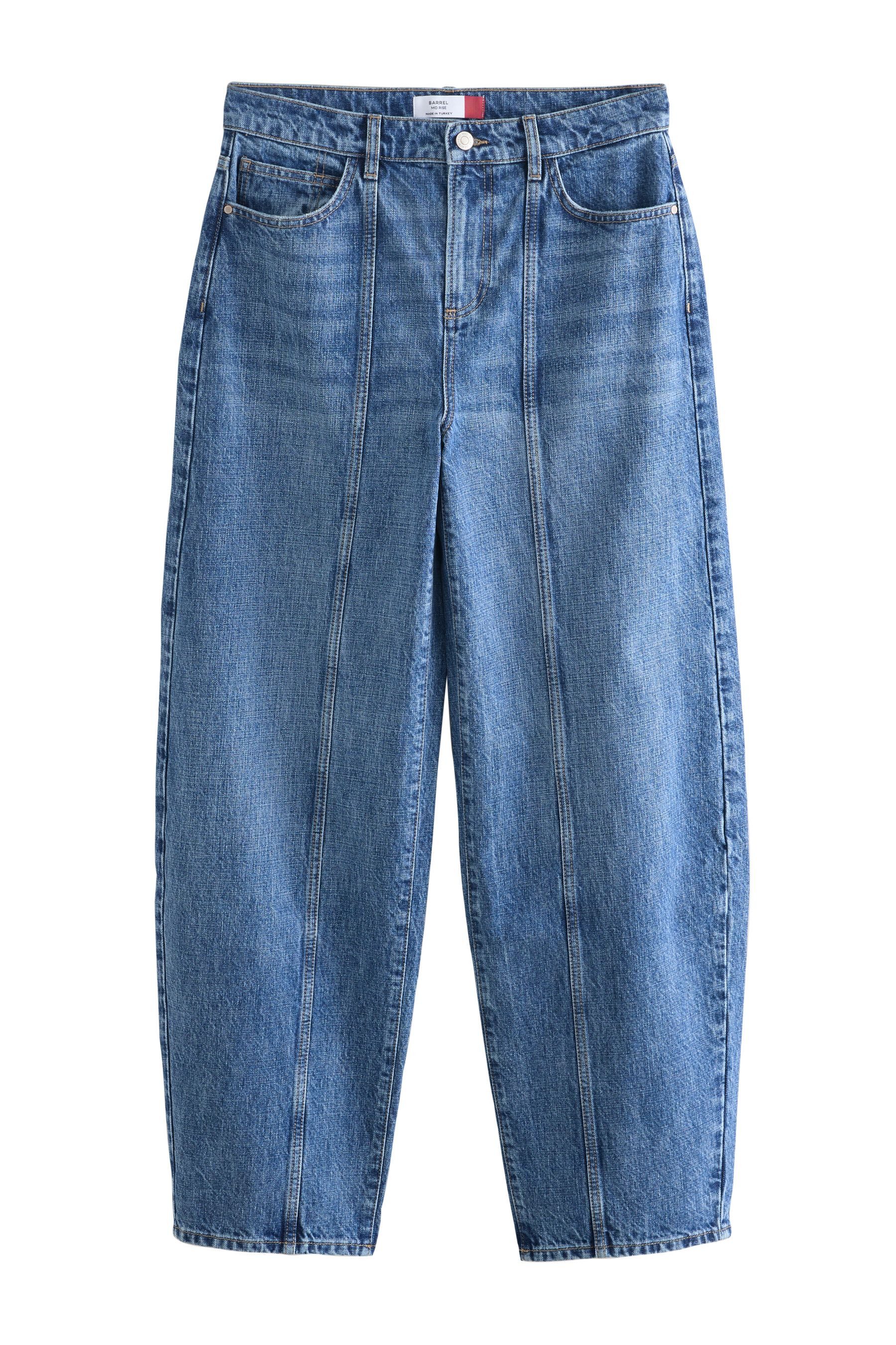 Next Weite Jeans Jeans mit weitem Bein und Frontnaht (1-tlg)