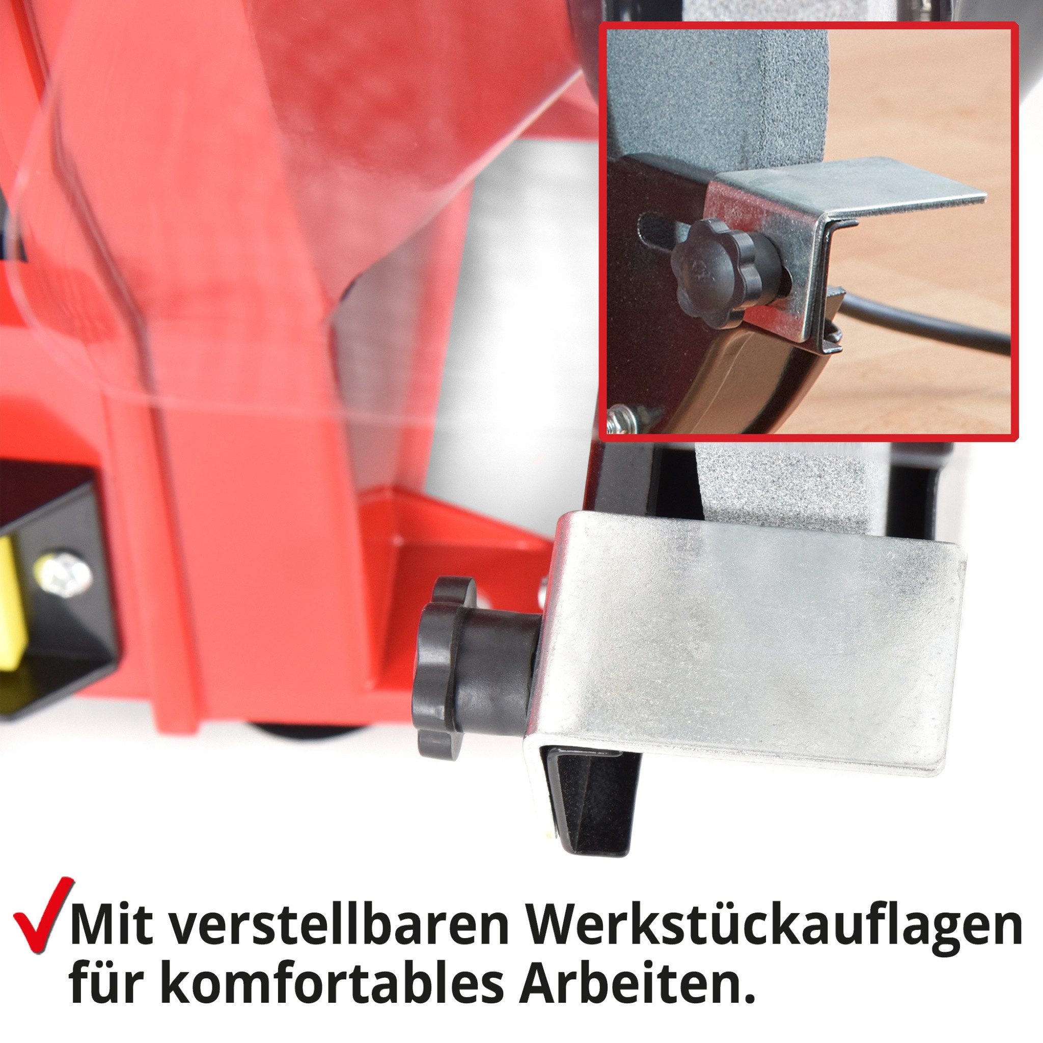 Hecht Doppelschleifer K36 & K60 mit 200 mm Durchmesser, 350W, max. 2950 U/min, 2950 U/min, Metallgehäuse, Funkenschutz