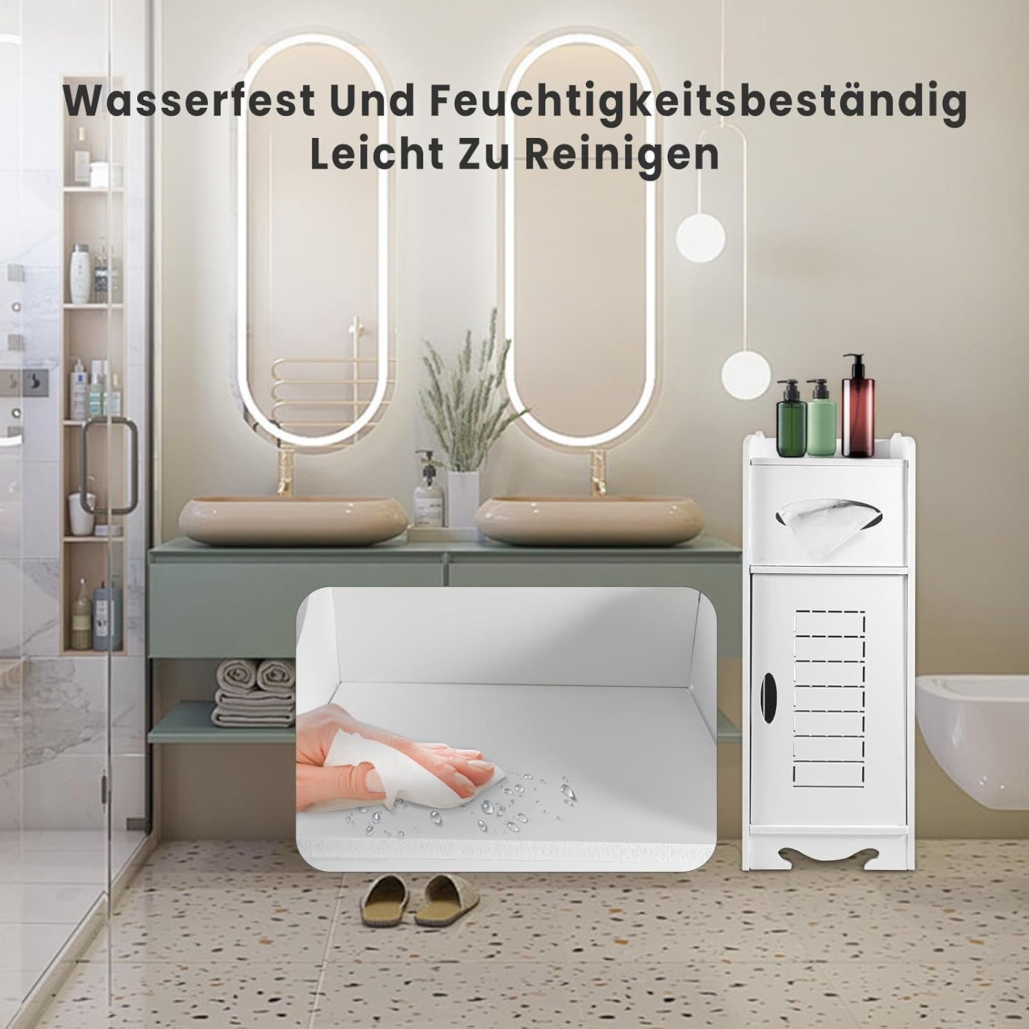 Youyijia Badezimmerspiegelschrank Youyijia Wasserdichter Badezimmerschrank günstig online kaufen