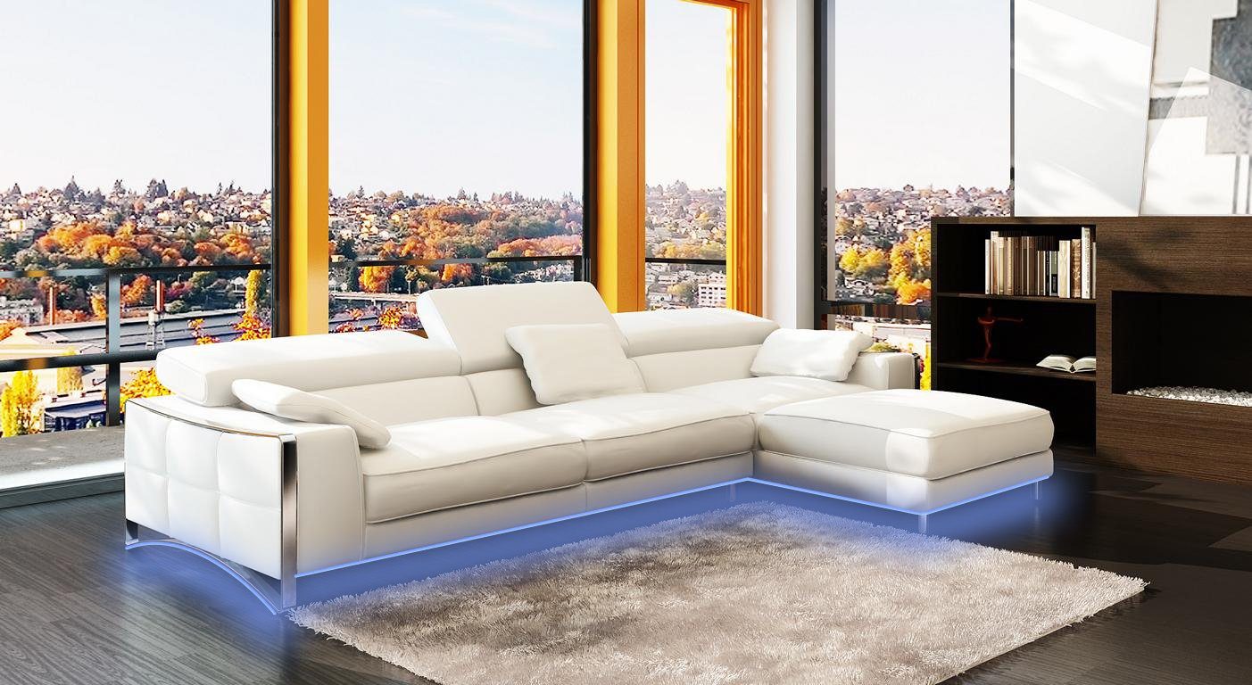 JVmoebel Ecksofa Design Sofa Sofas Wohnlandschaft, Made Polster in Big Europe XXL Ecken Couch Leder Eck