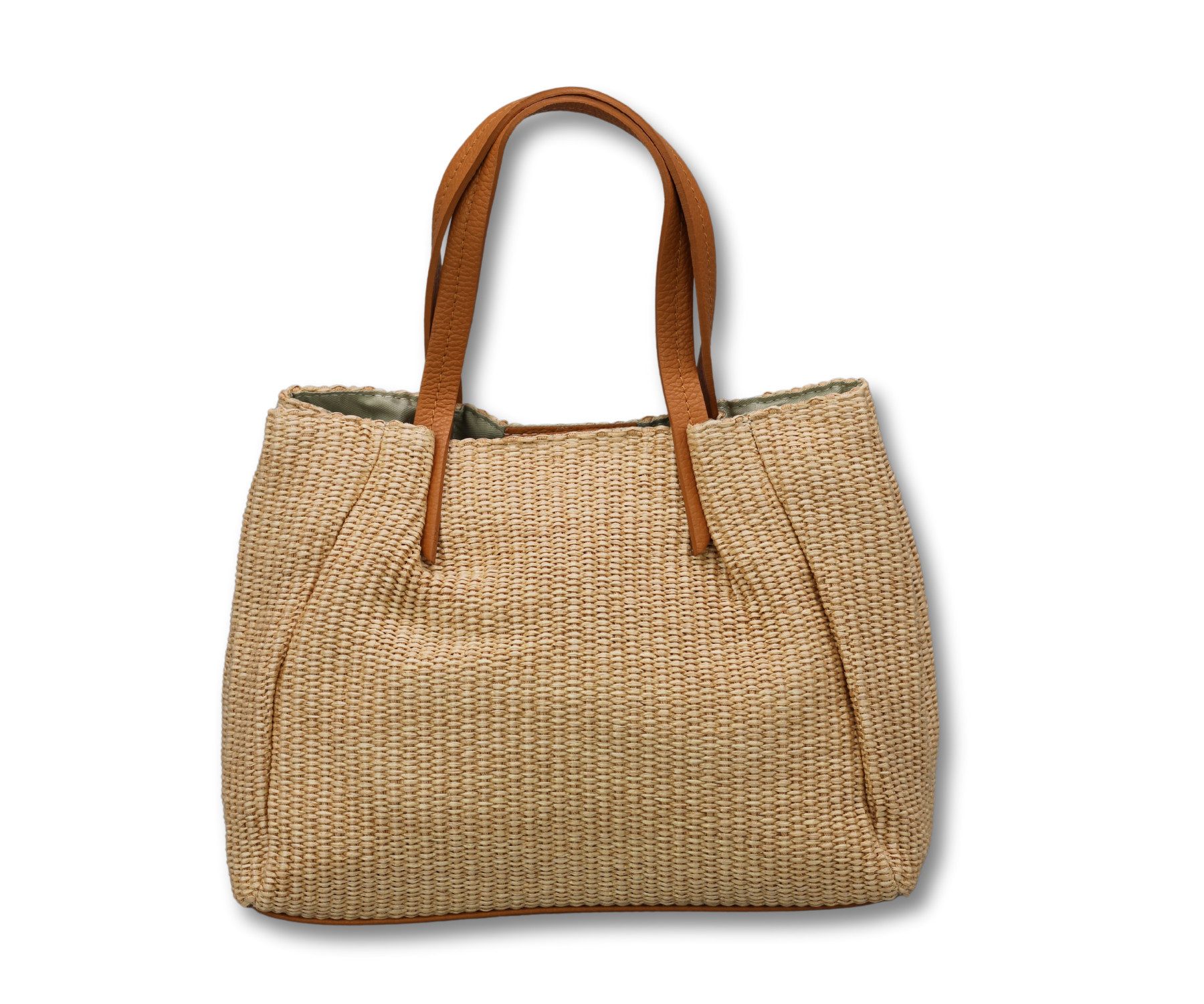 Adel Bags Schultertasche RITA Strohtasche für Damen, mit Leder, ideal für S günstig online kaufen