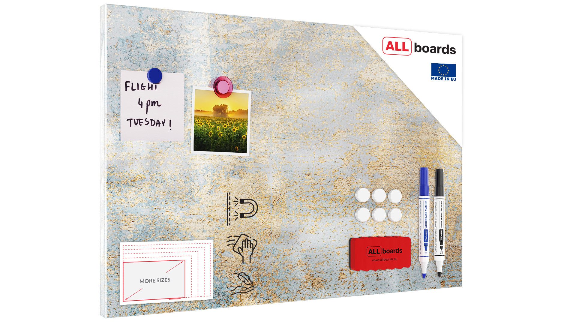 ALLboards Tafel Metallische Magnettafel, MetalBoard, GOLDENER günstig online kaufen