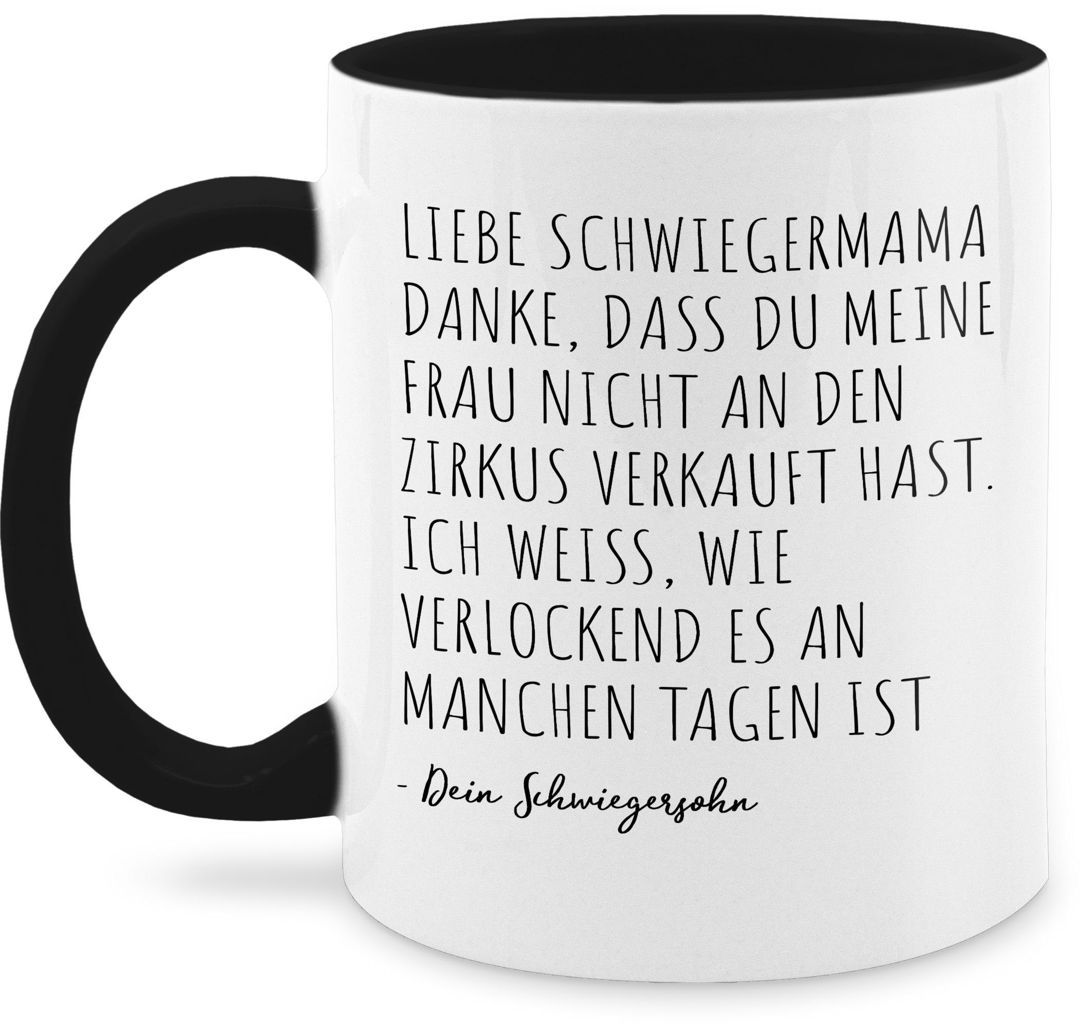 Shirtracer Tasse Beste Schwiegermutter Geschenk Schwiegermama lustig