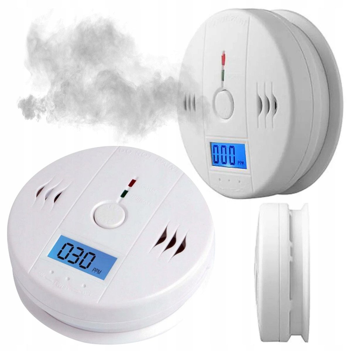 Hikey CO-Melder mit LCD-Anzeige CO-Melder (LCD, LCD-Anzeige in PPM, 85 dB, Batteriebetrieb)