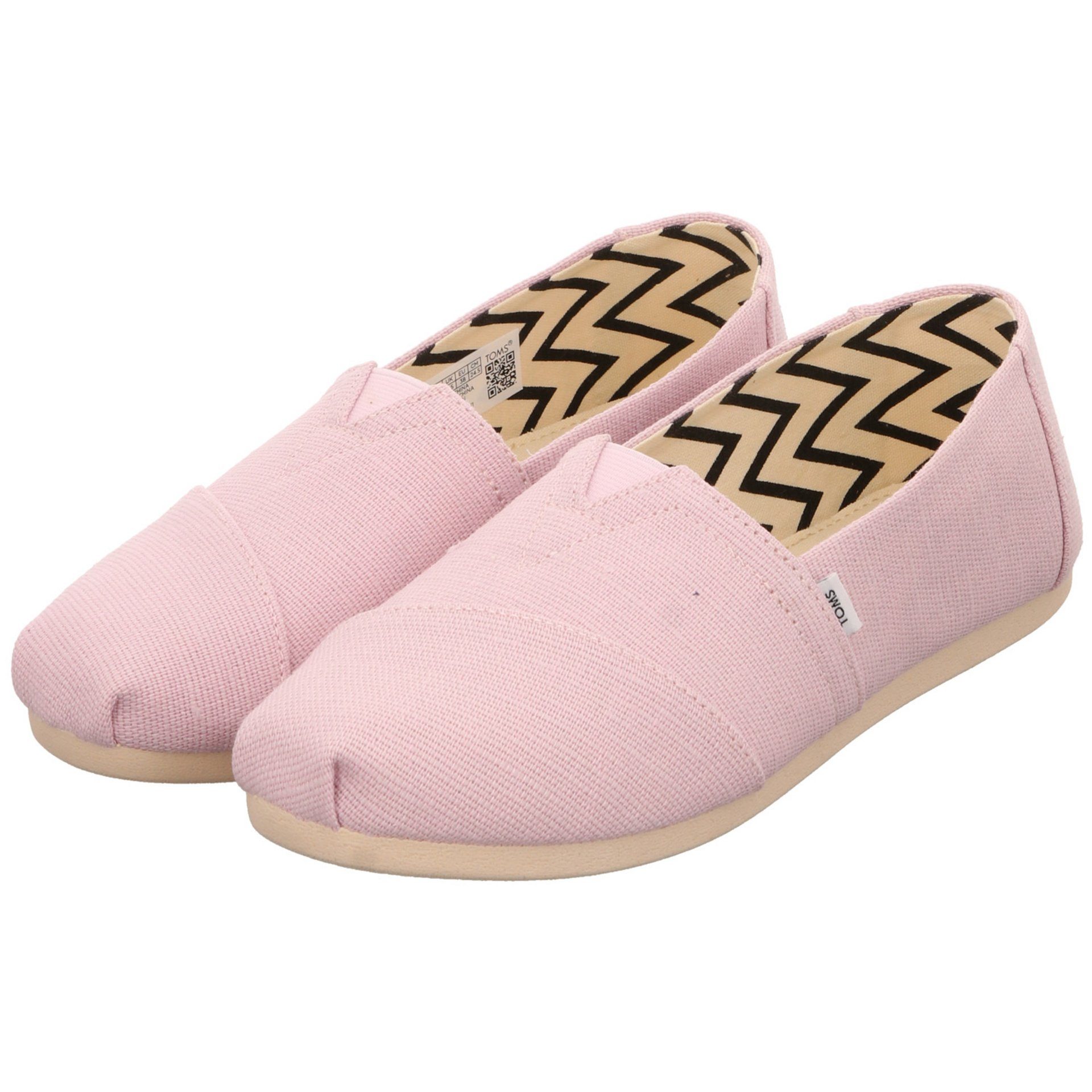 TOMS Damen Slipper Schuhe Slipper purble Slipper Alpargata Textil