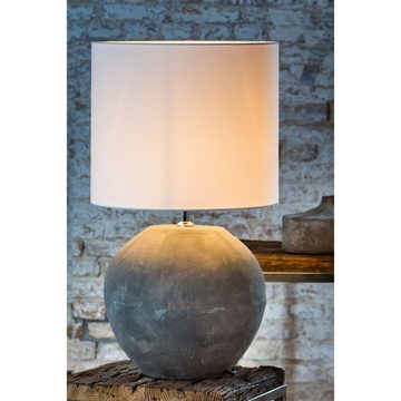 Light & Living Lampenschirm Lampenschirm Zylinder Polycotton - Weiß - Ø50x38cm