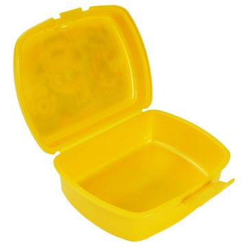 POS Lunchbox Minions Kinder Brotdose Lunch-Box Brot-Büchse, Kunststoff, Brot-Büchse lebensmittelecht und BPA-frei, Clipverschluss