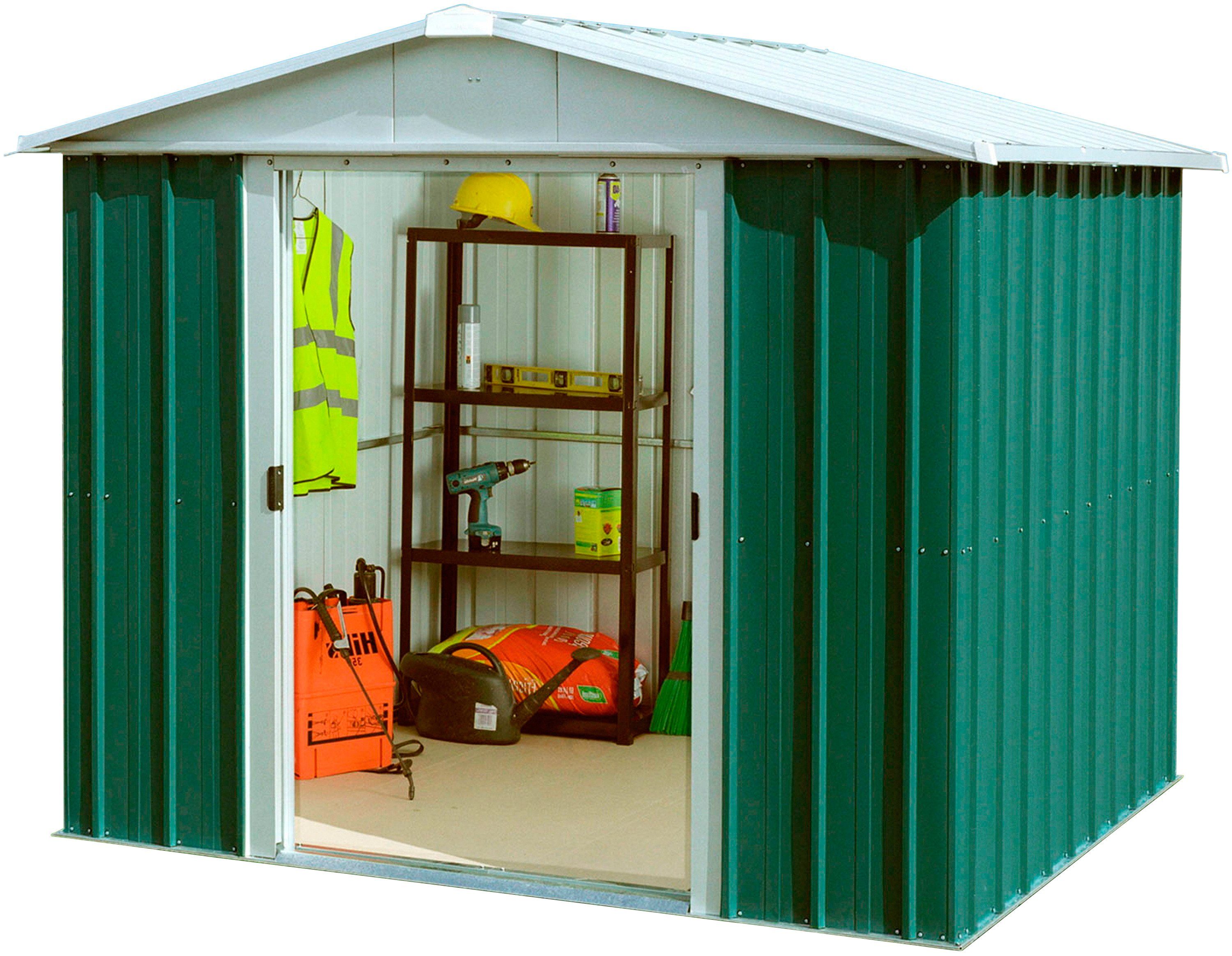 YARDMASTER Gerätehaus Bayern 87, BxT: 242x217 cm, Metall