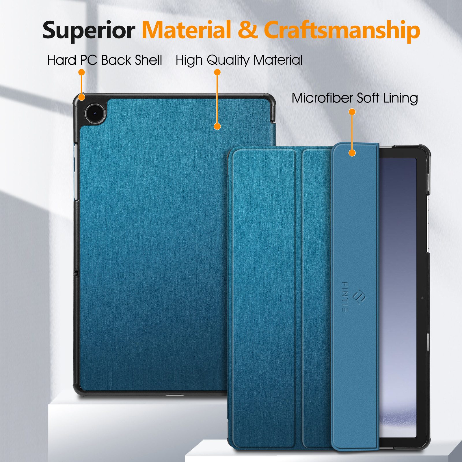 Fintie Tablet-Hülle für Samsung Galaxy Tab A11+ /A9+ Plus 11 Zoll (2025/2023) 11 Zoll, Dünne Kunstleder Case für Tab A11+/A9+ SM-X230/X236B/X210/X216/X218 – Bild 3 von 5