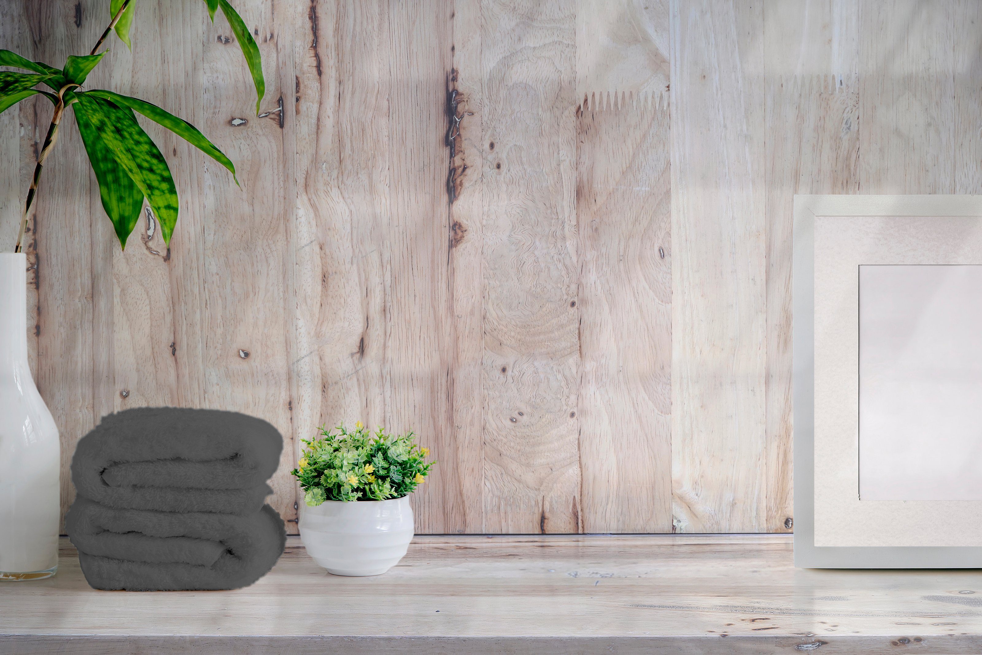 One Home Duschtücher Royal, Frottee (2-St), mit Bordüre, saugfähig